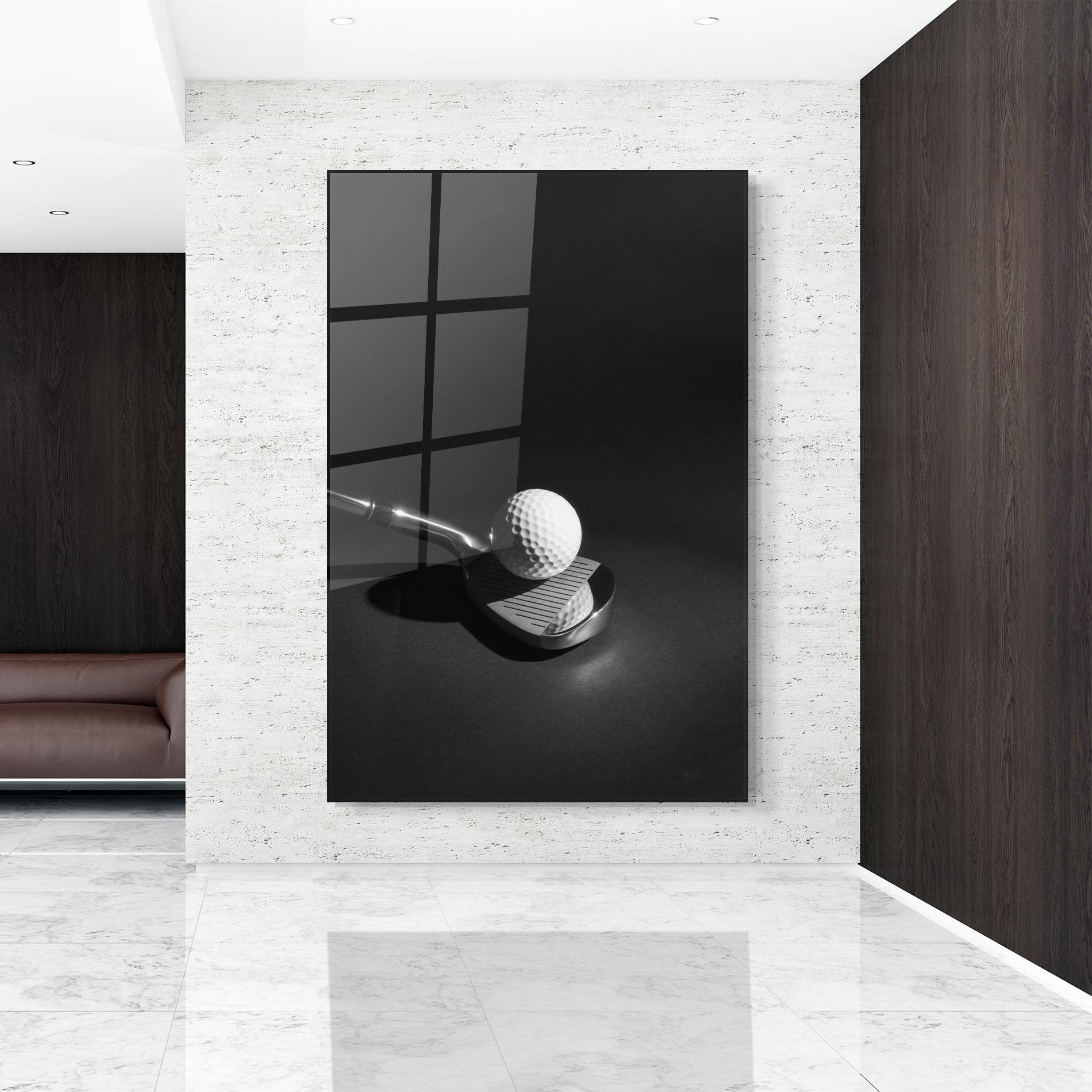 Üvegkép Golf Equipment mockup 9