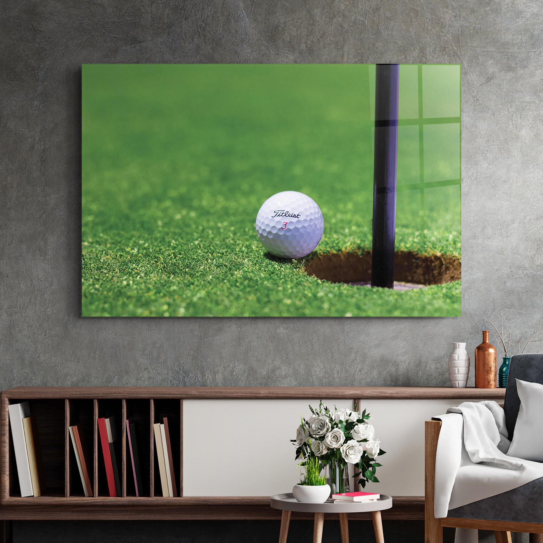 Üvegkép Close To Ball Golf Ball mockup 2