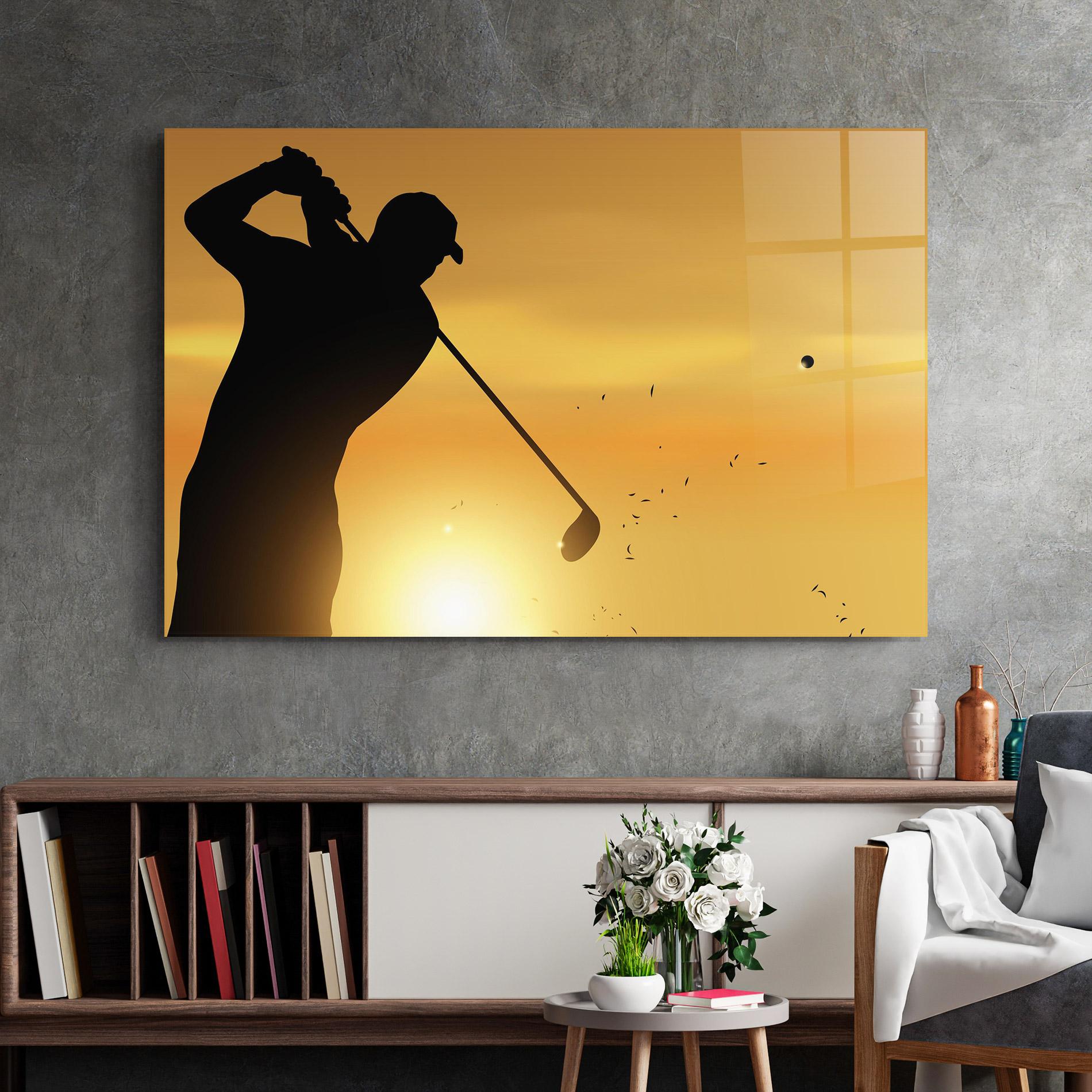 Üvegkép Gold Sunrise mockup 2