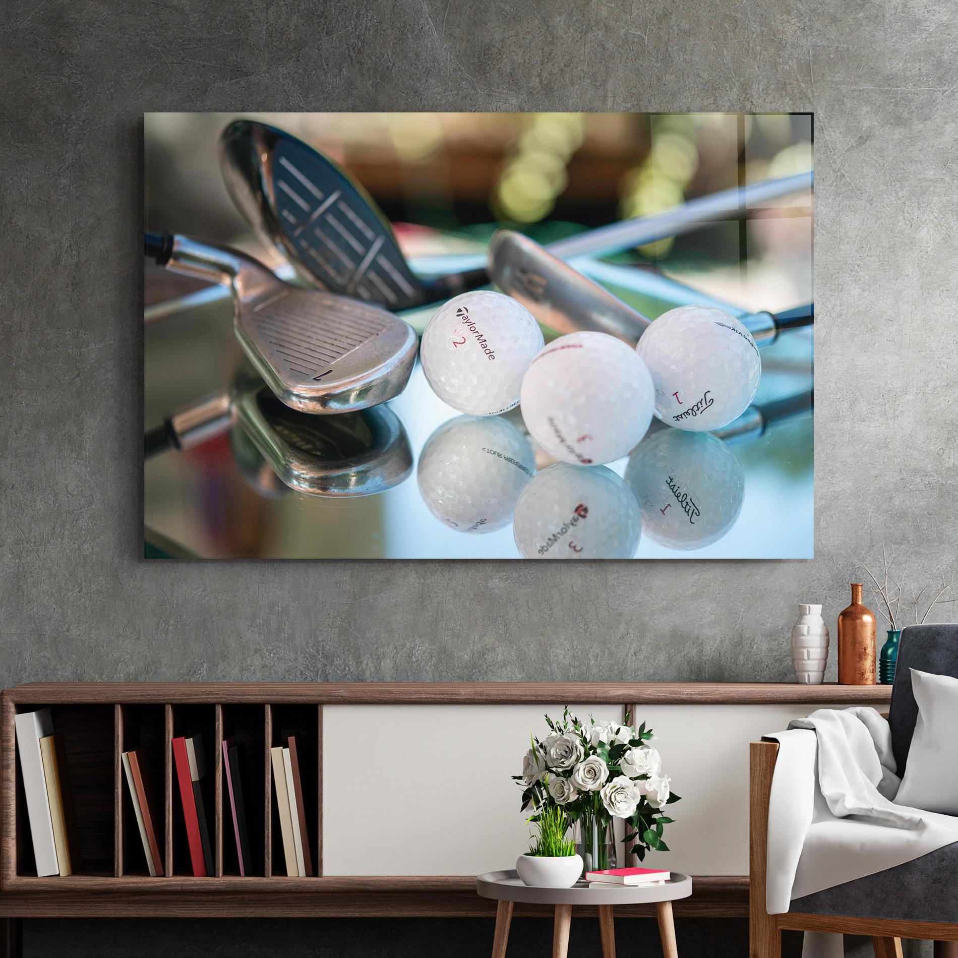 Üvegkép Golf Balls Set mockup 2