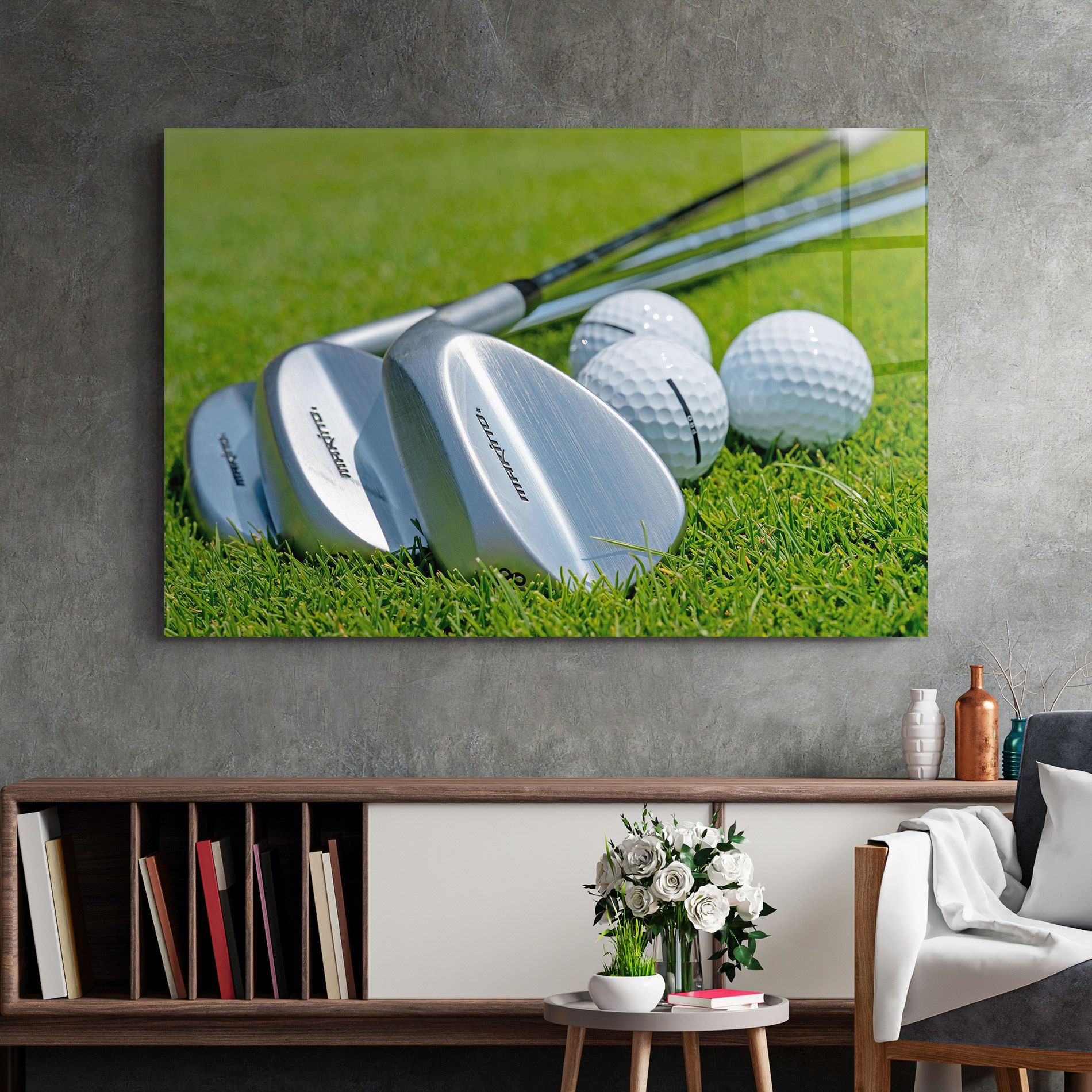 Golf Club On Grass mockup 2