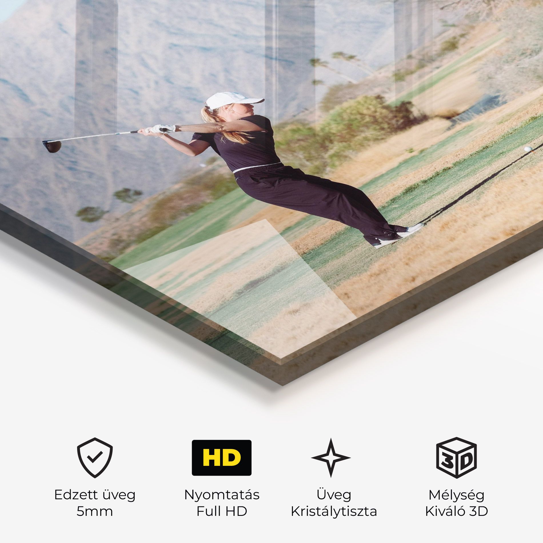 Golf Player Woman mockup 3