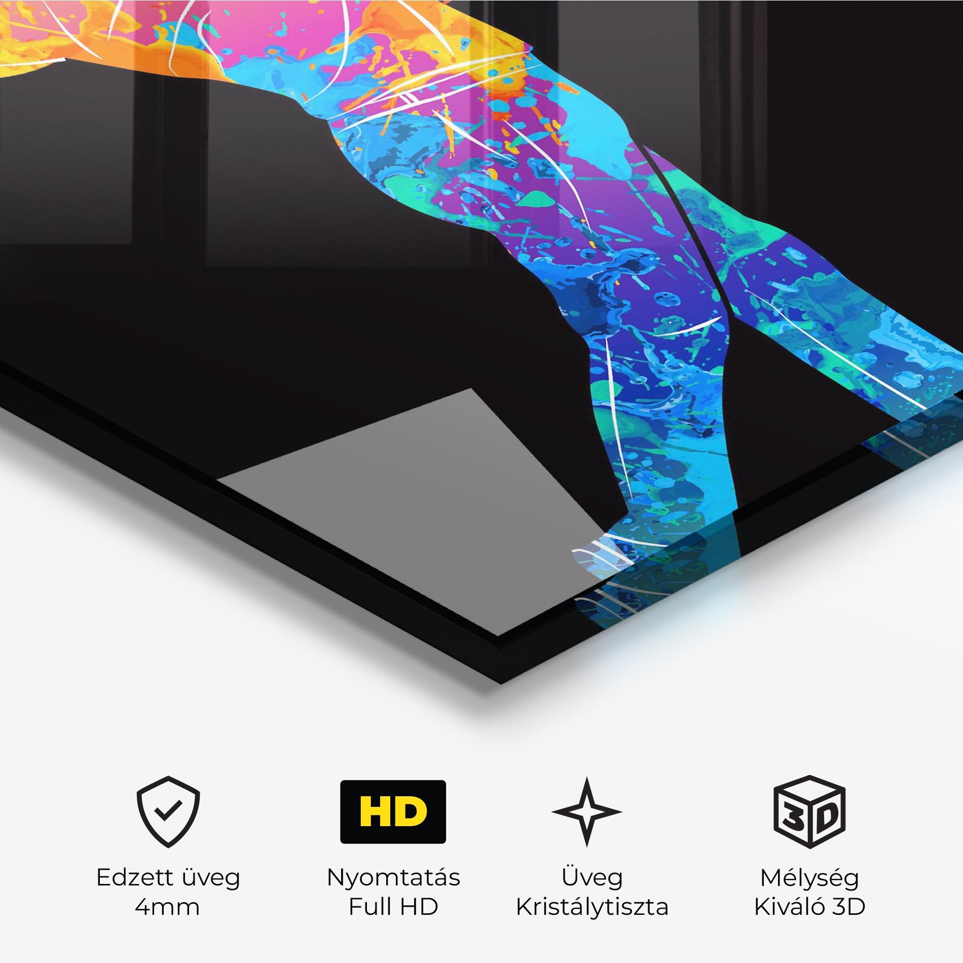 Üvegkép Color Mix Golf mockup 3