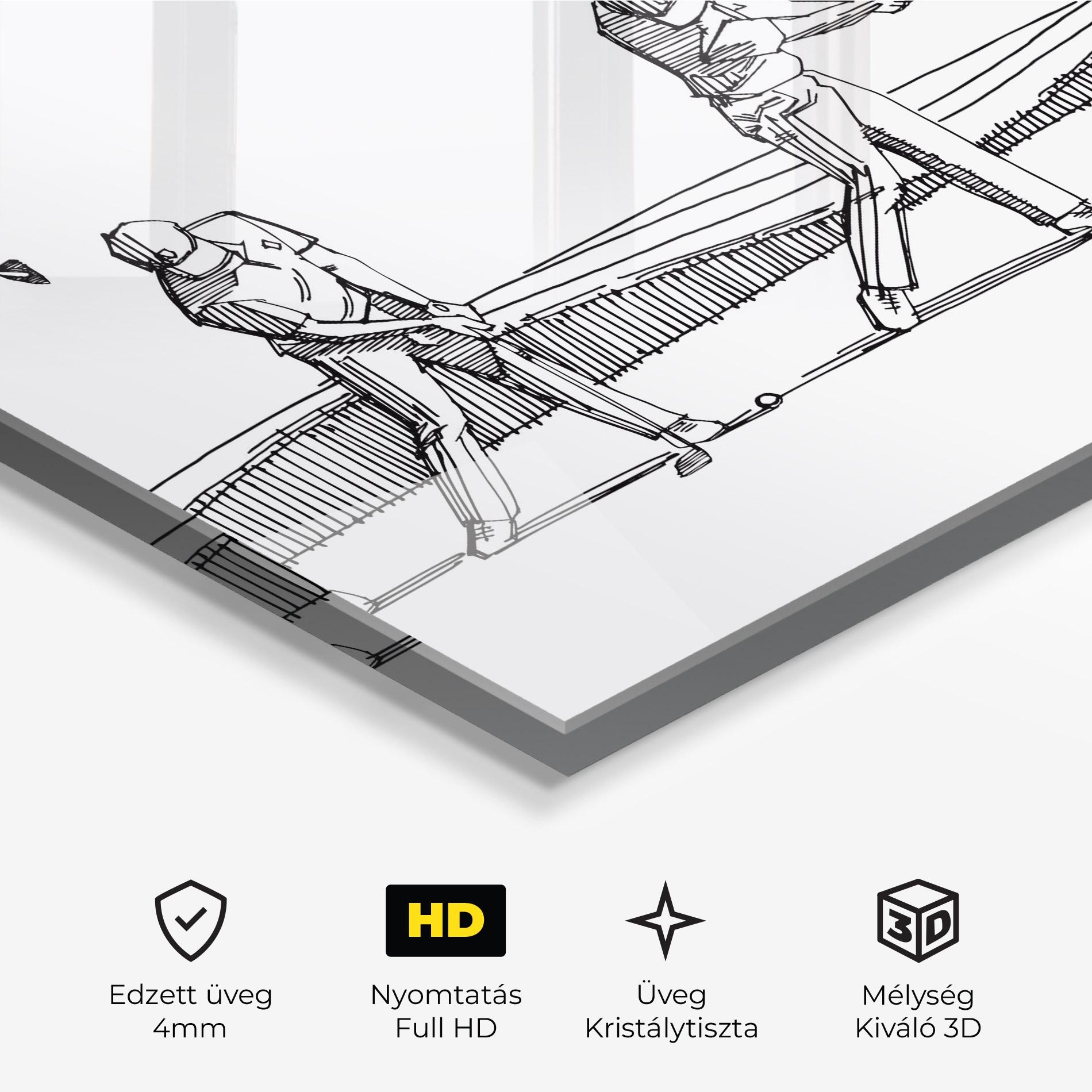 Üvegkép Four Golf mockup 3