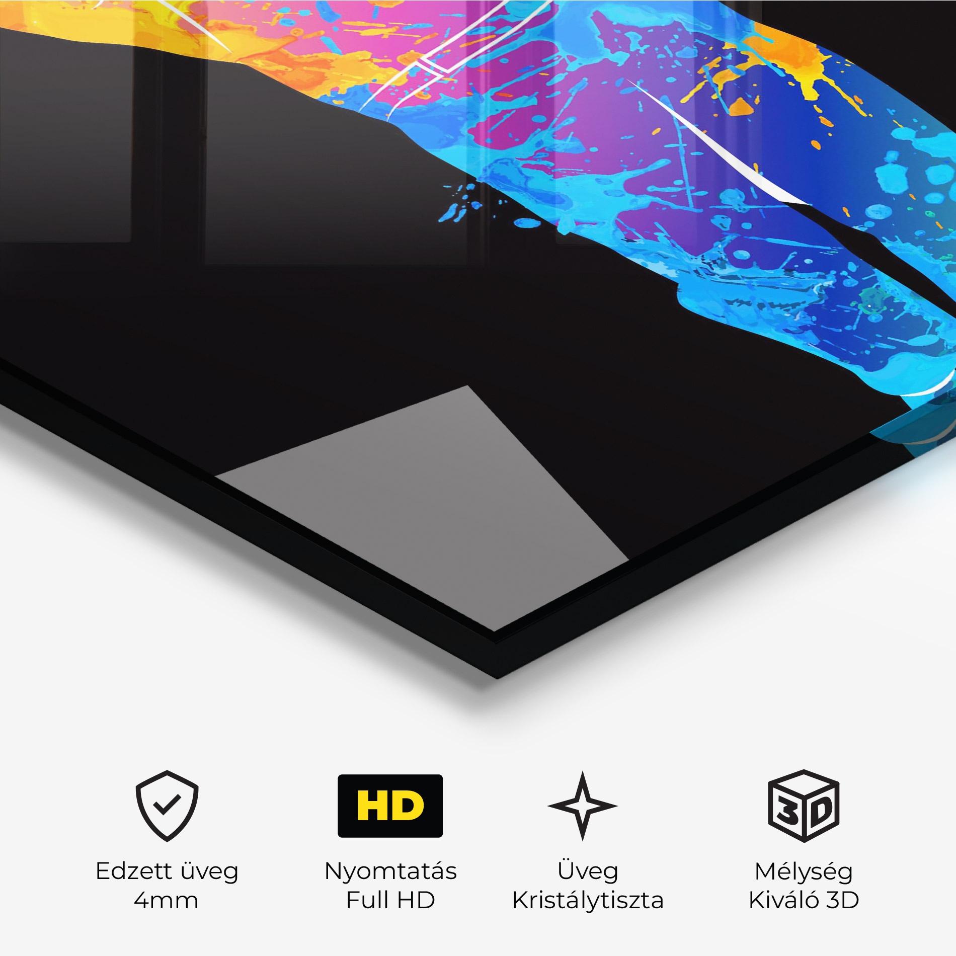 Üvegkép Golf Color Art mockup 3