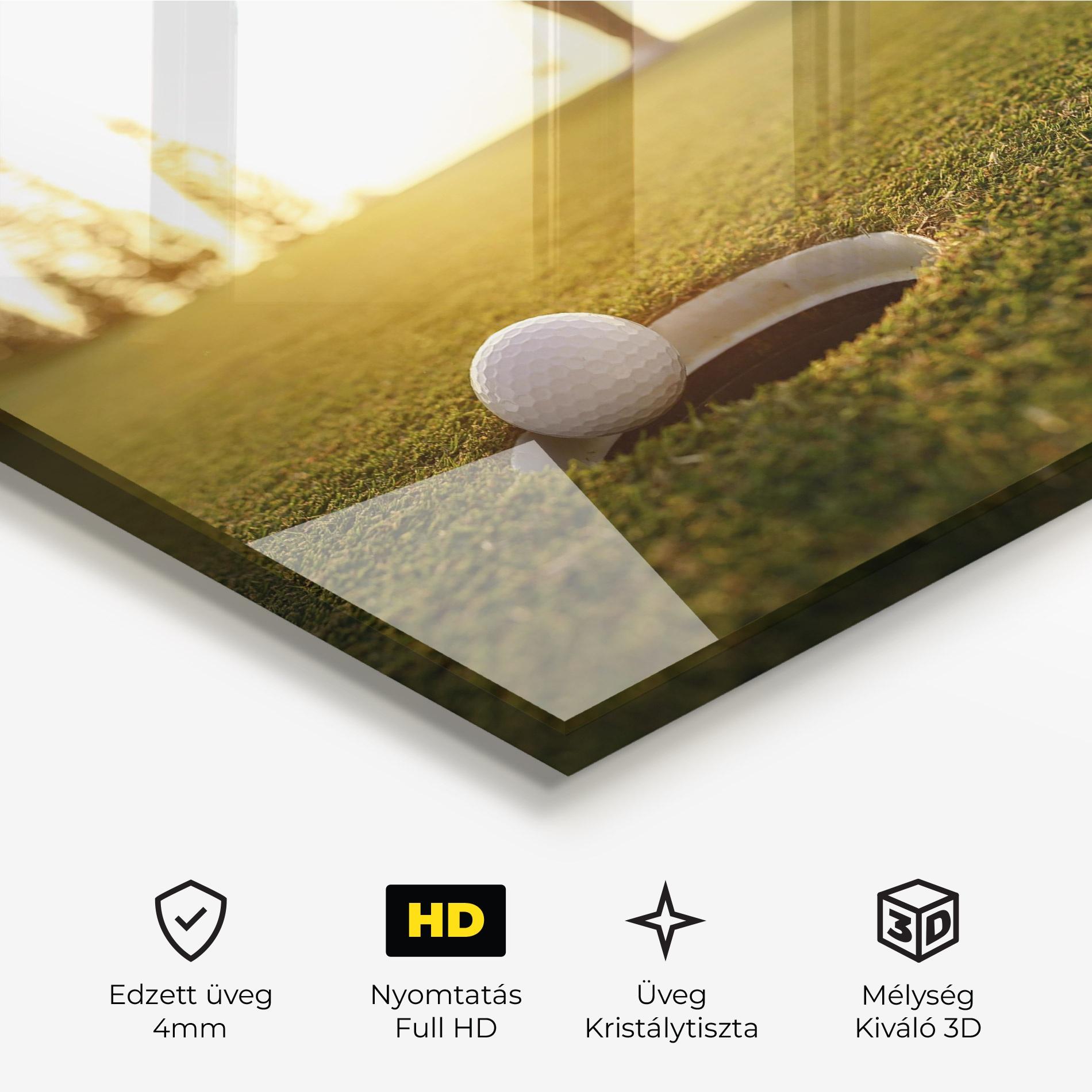 Üvegkép Golfer Concept mockup 3