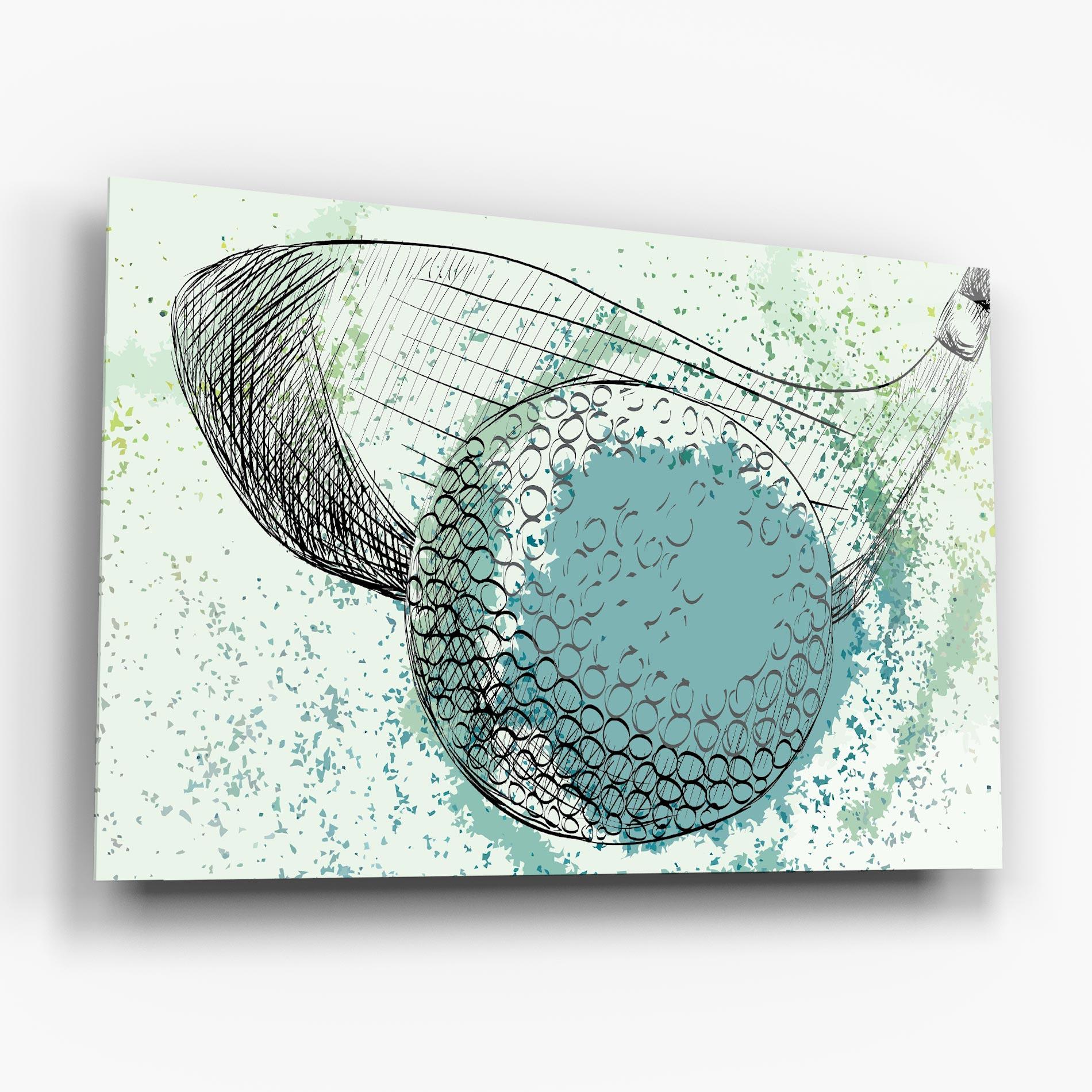 Üvegkép Blue Golf mockup 6