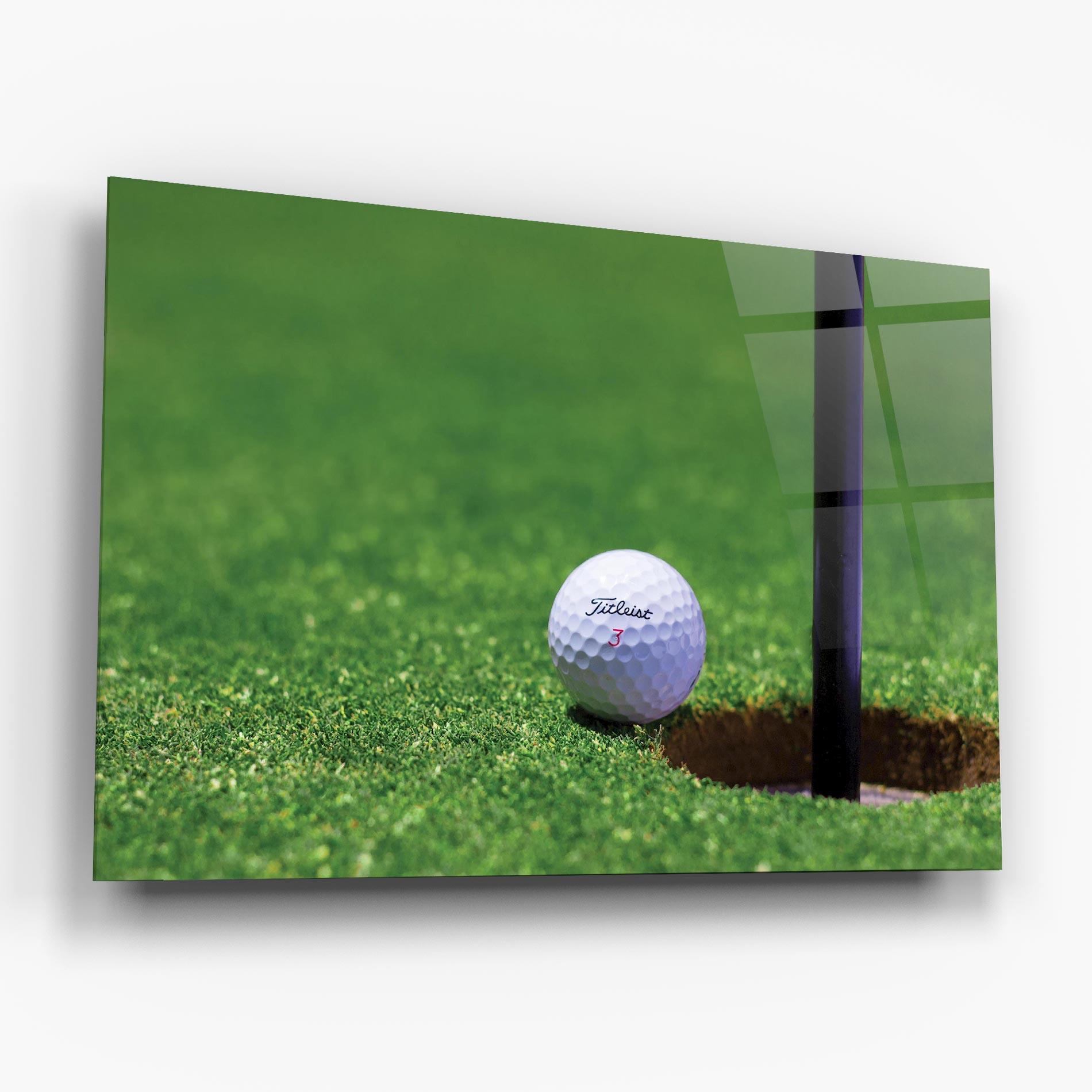 Üvegkép Close To Ball Golf Ball mockup 6