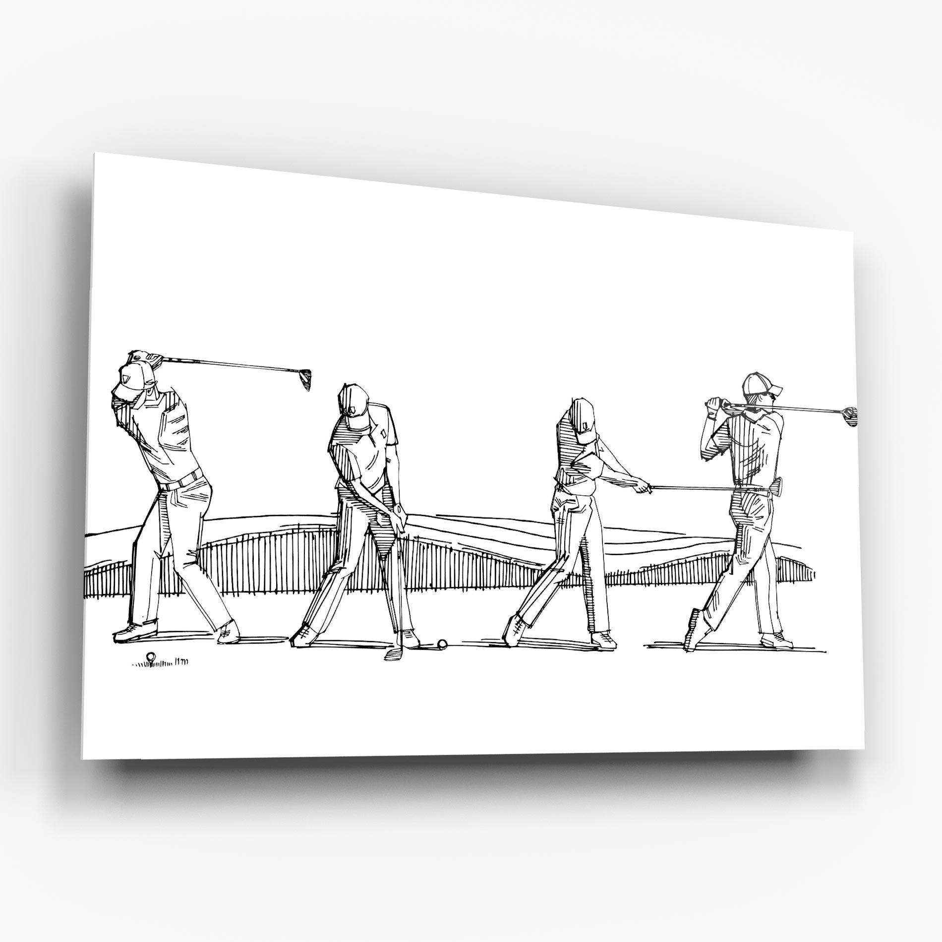 Üvegkép Four Golf mockup 6