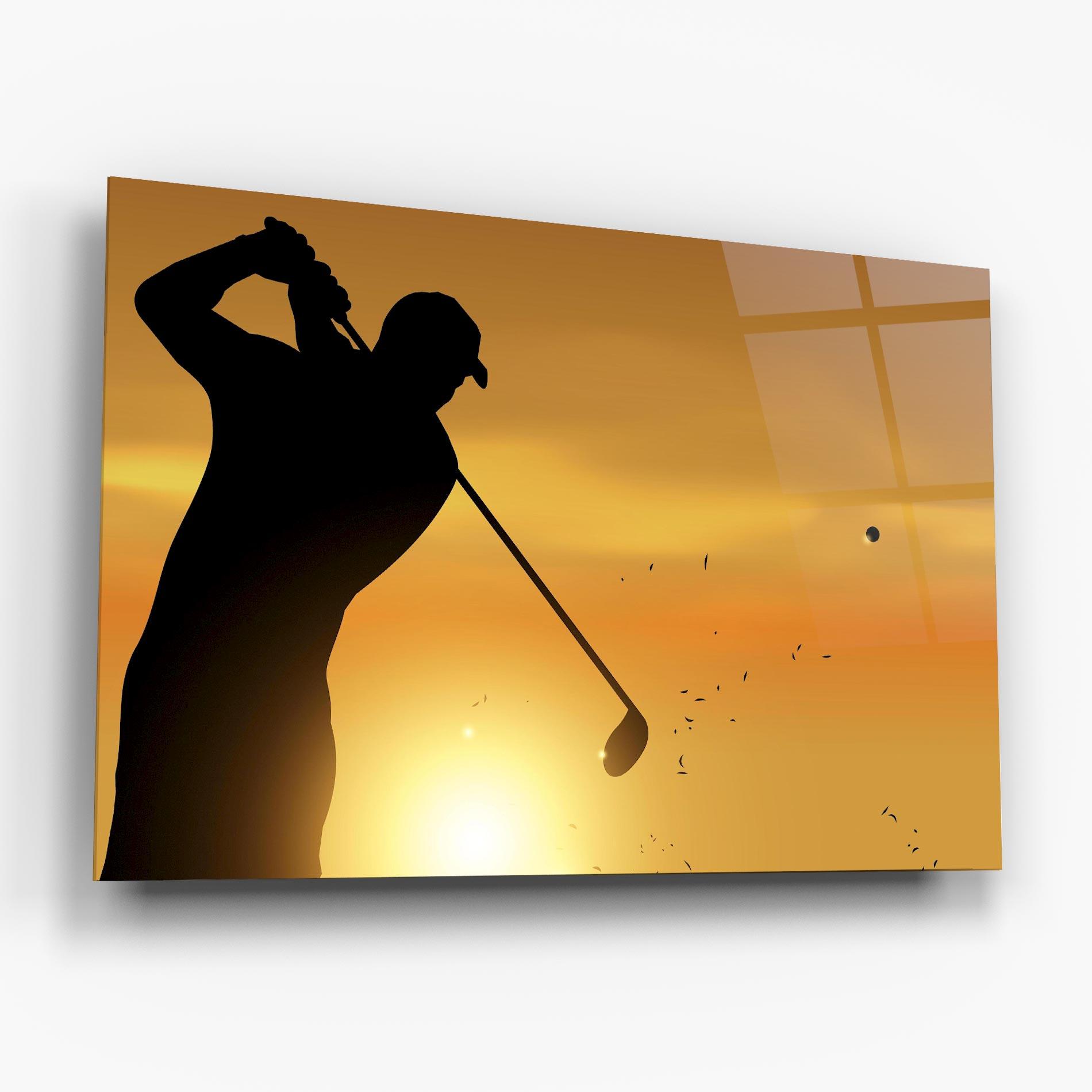 Üvegkép Gold Sunrise mockup 6