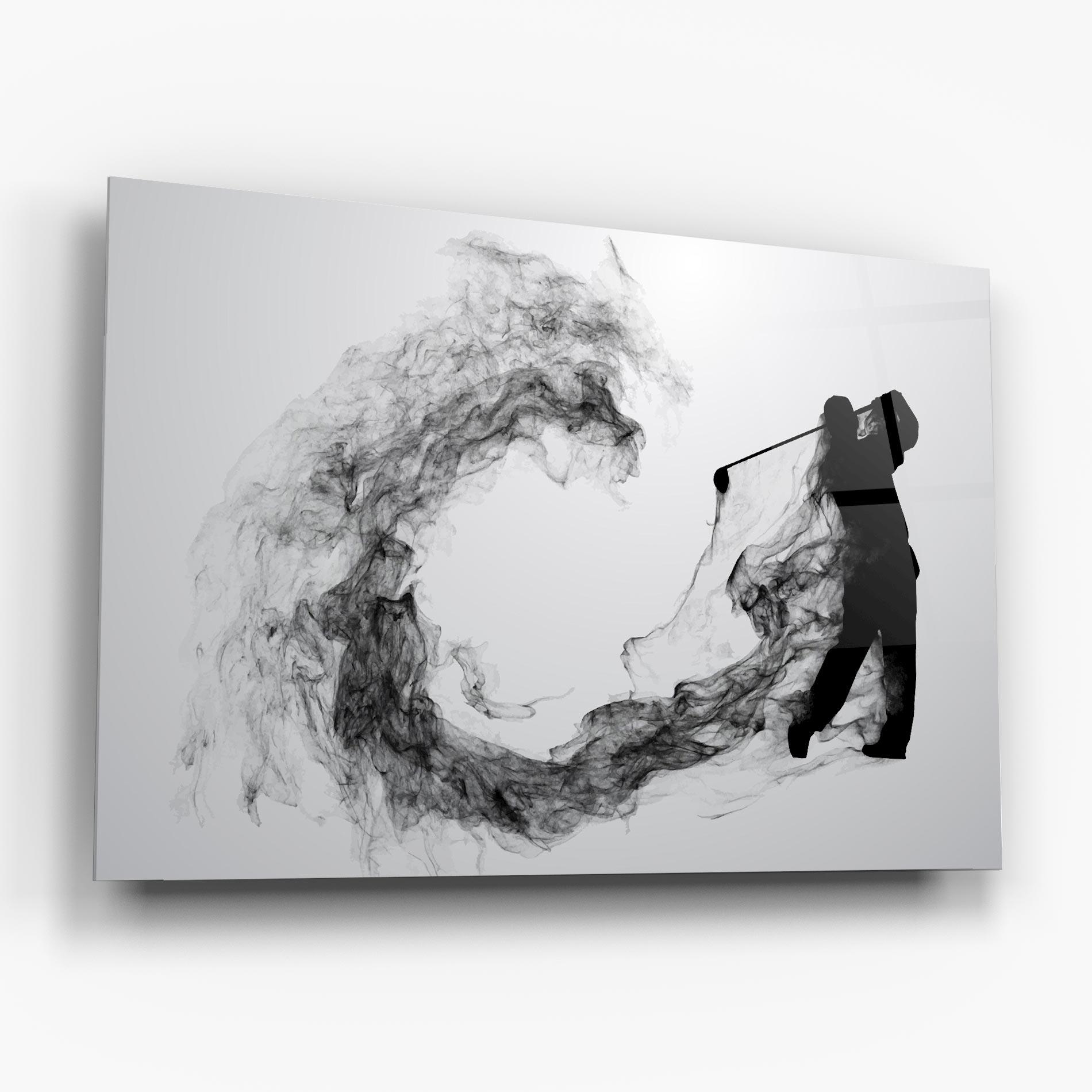 Üvegkép Golf Smoke mockup 6