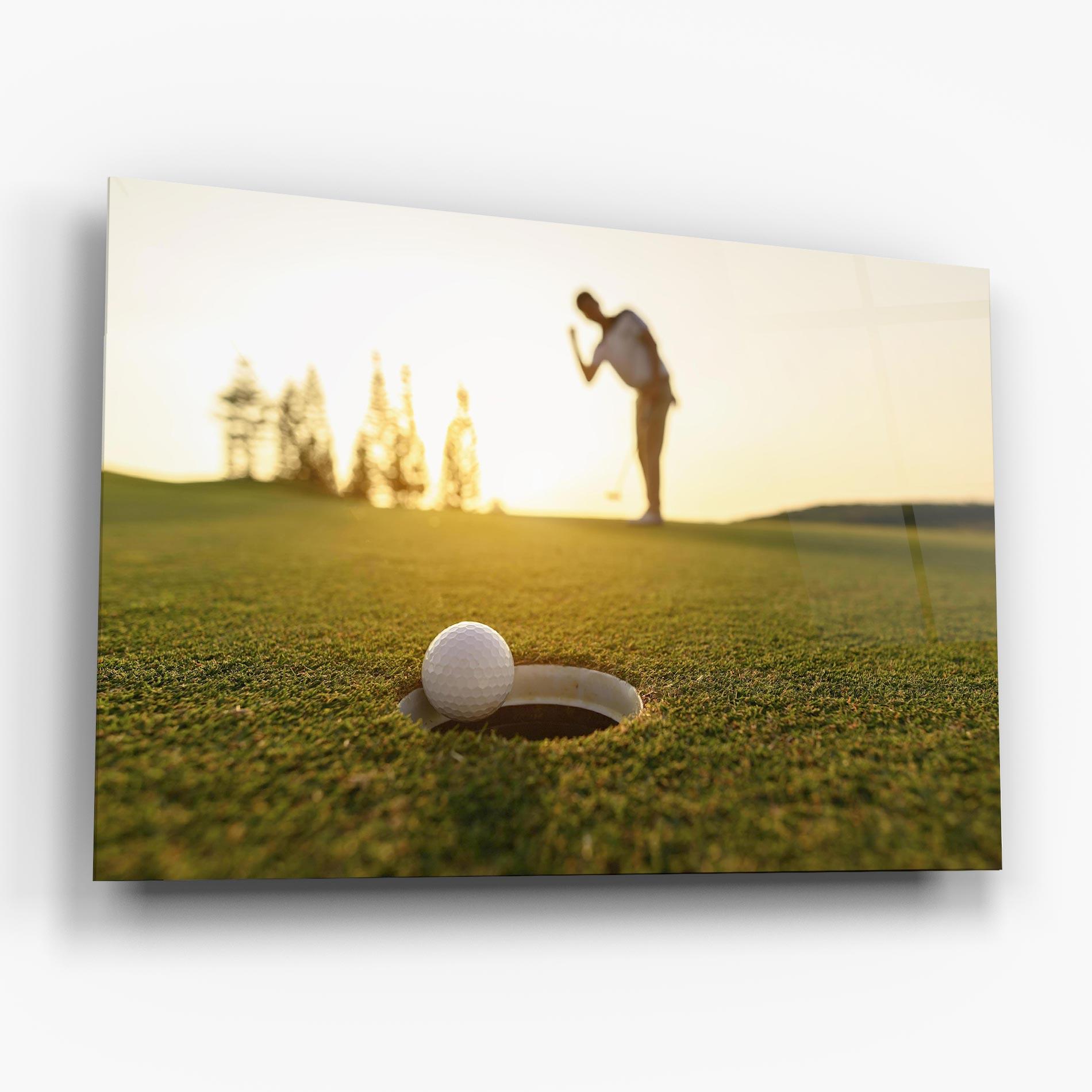 Üvegkép Golfer Concept mockup 6