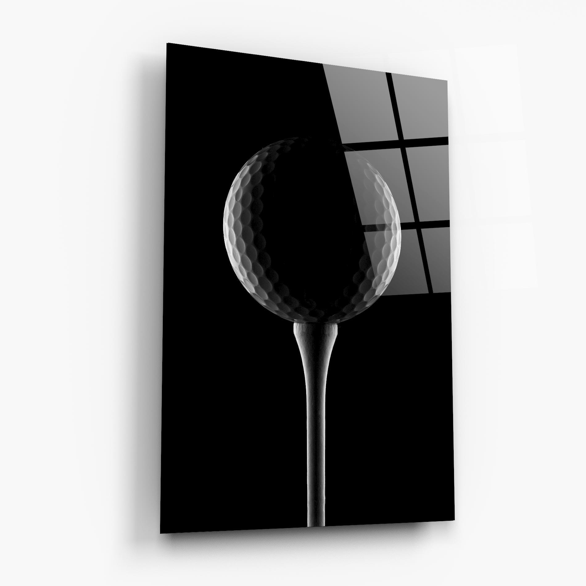 Üvegkép Golf Ball Black mockup 6