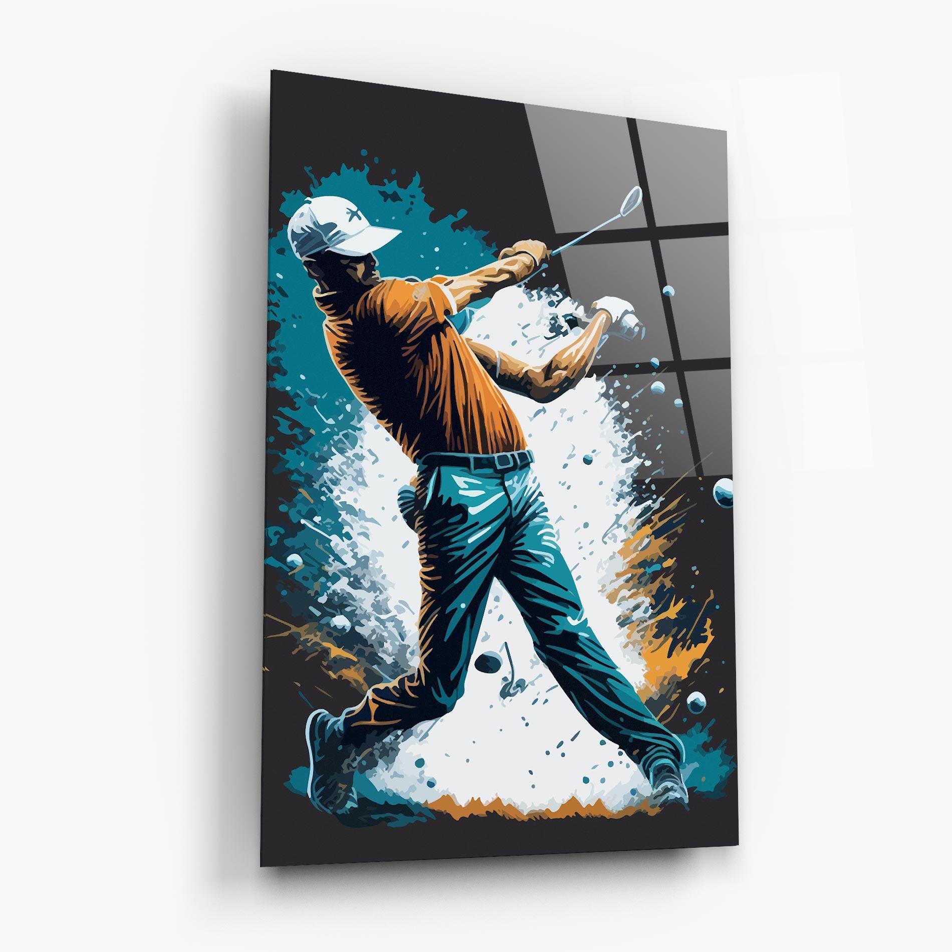 Üvegkép Golf On Grey mockup 6