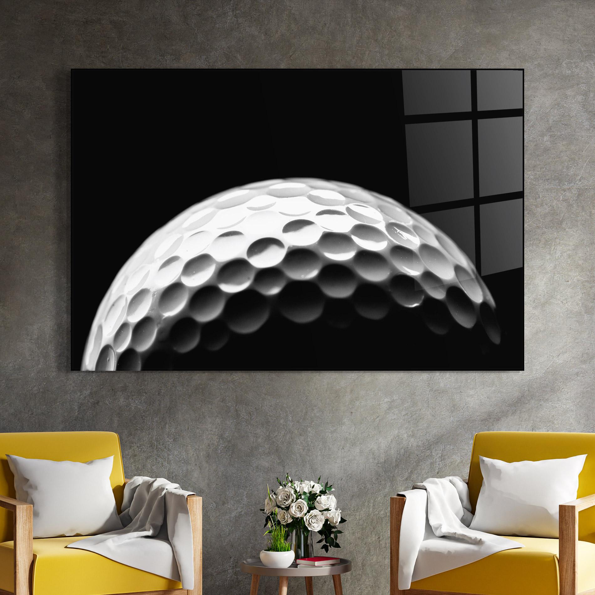 Üvegkép Golf Ball Close Up mockup 4
