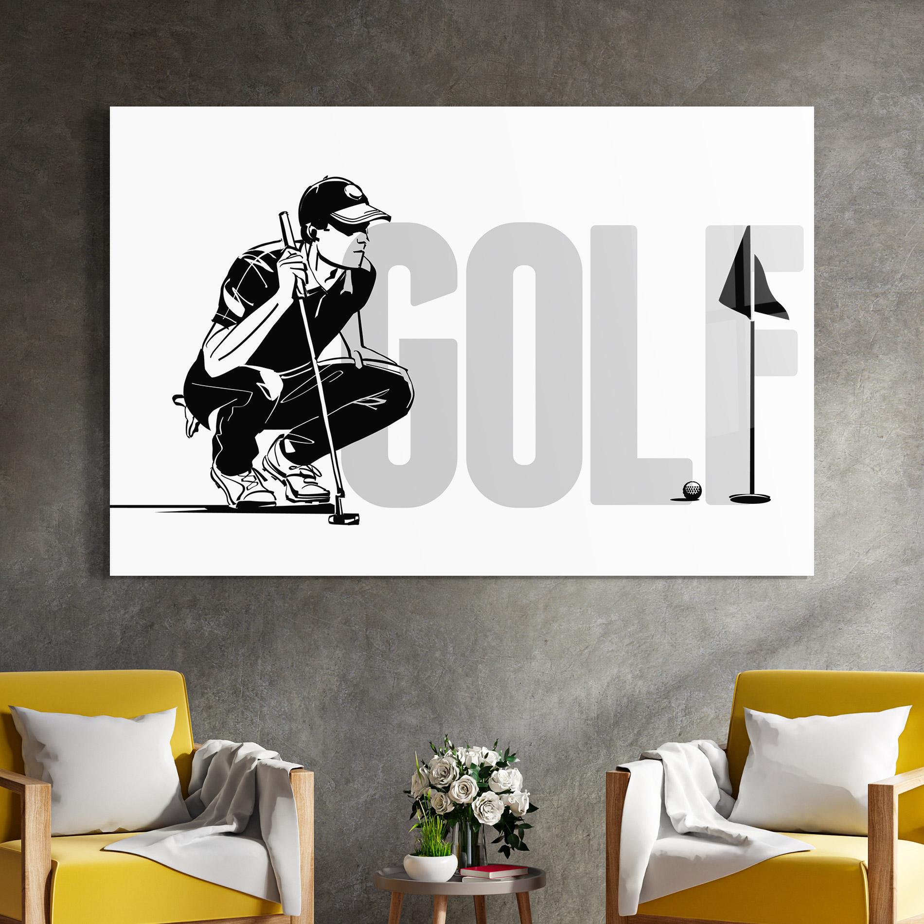 Üvegkép Golf mockup 4