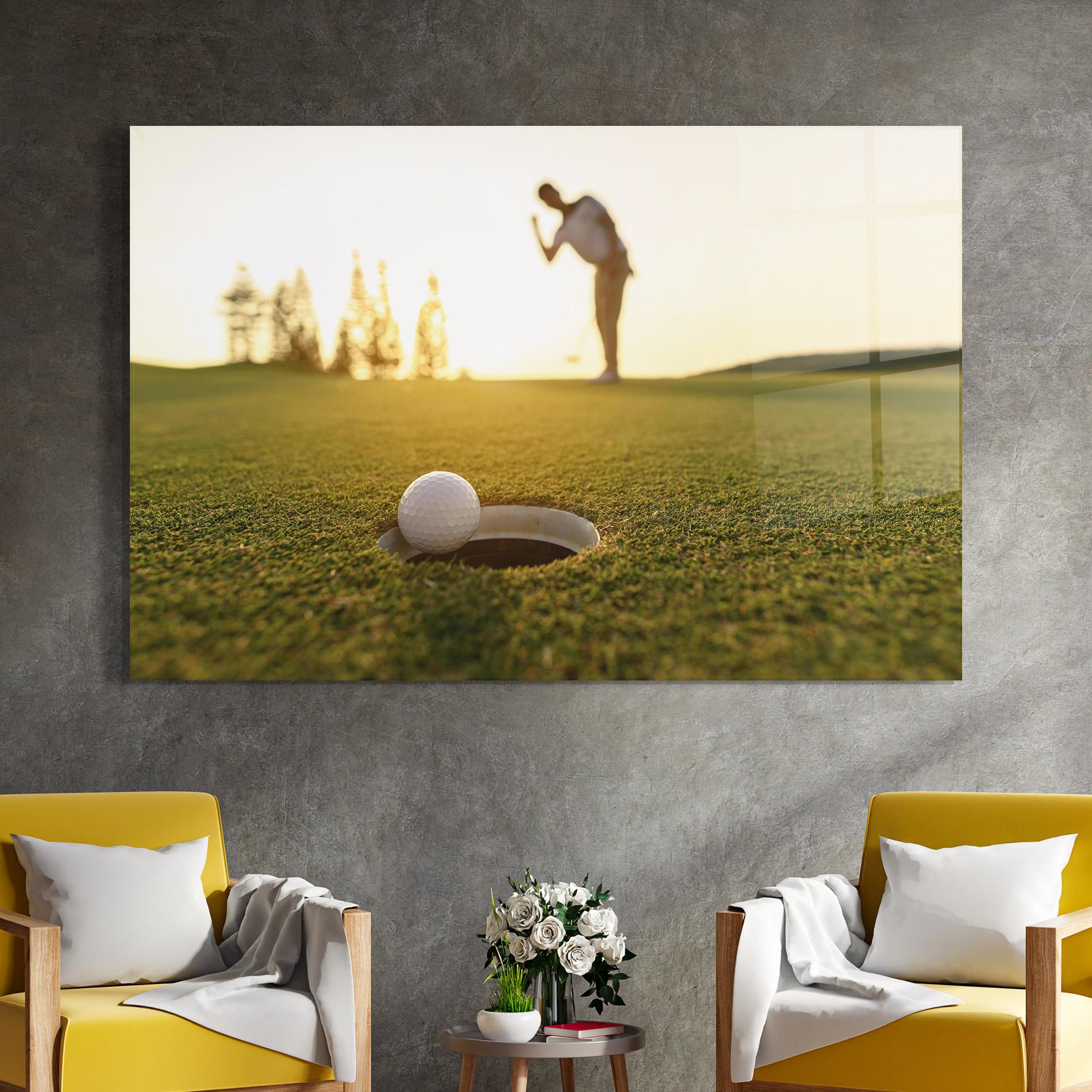 Üvegkép Golfer Concept mockup 4