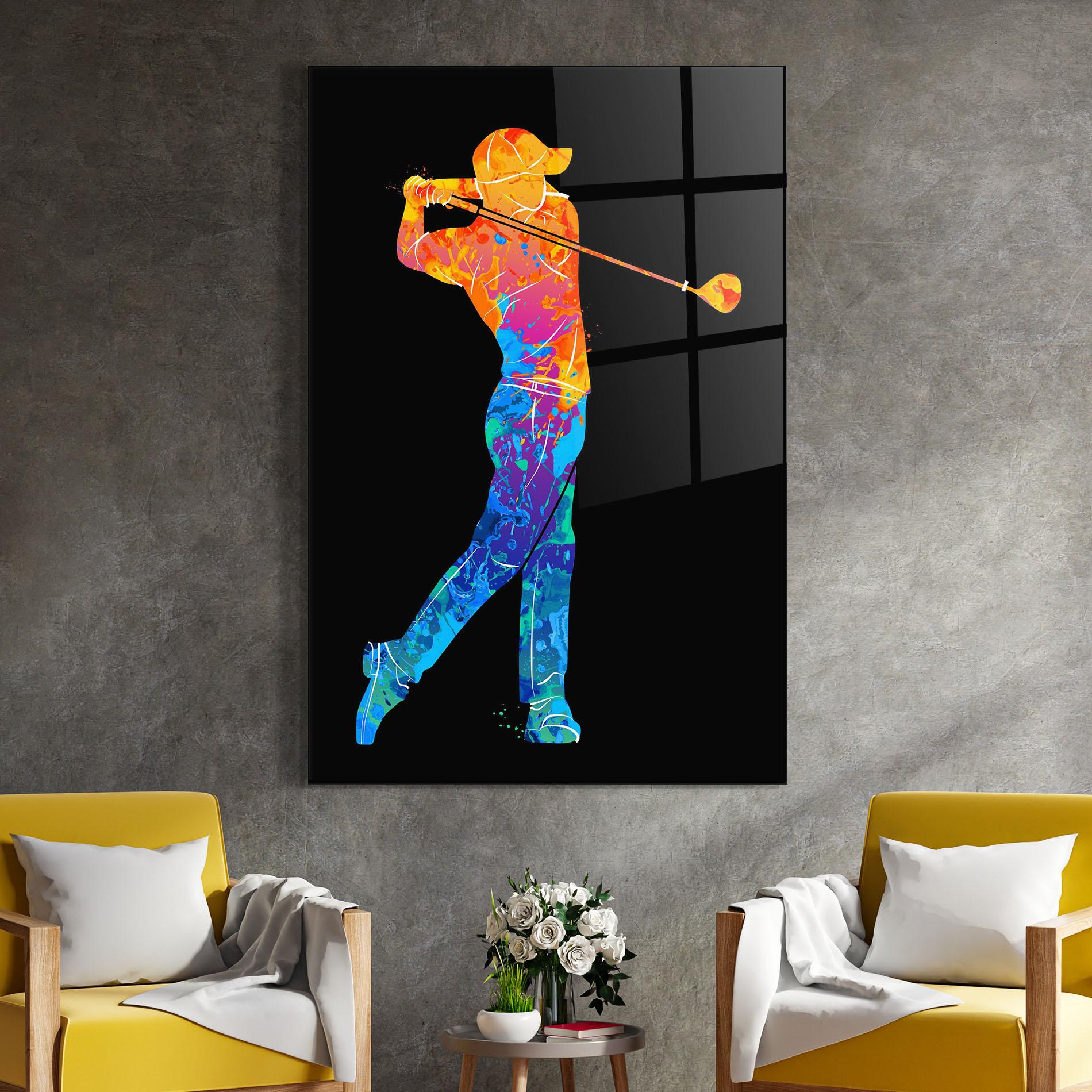 Üvegkép Color Mix Golf mockup 4