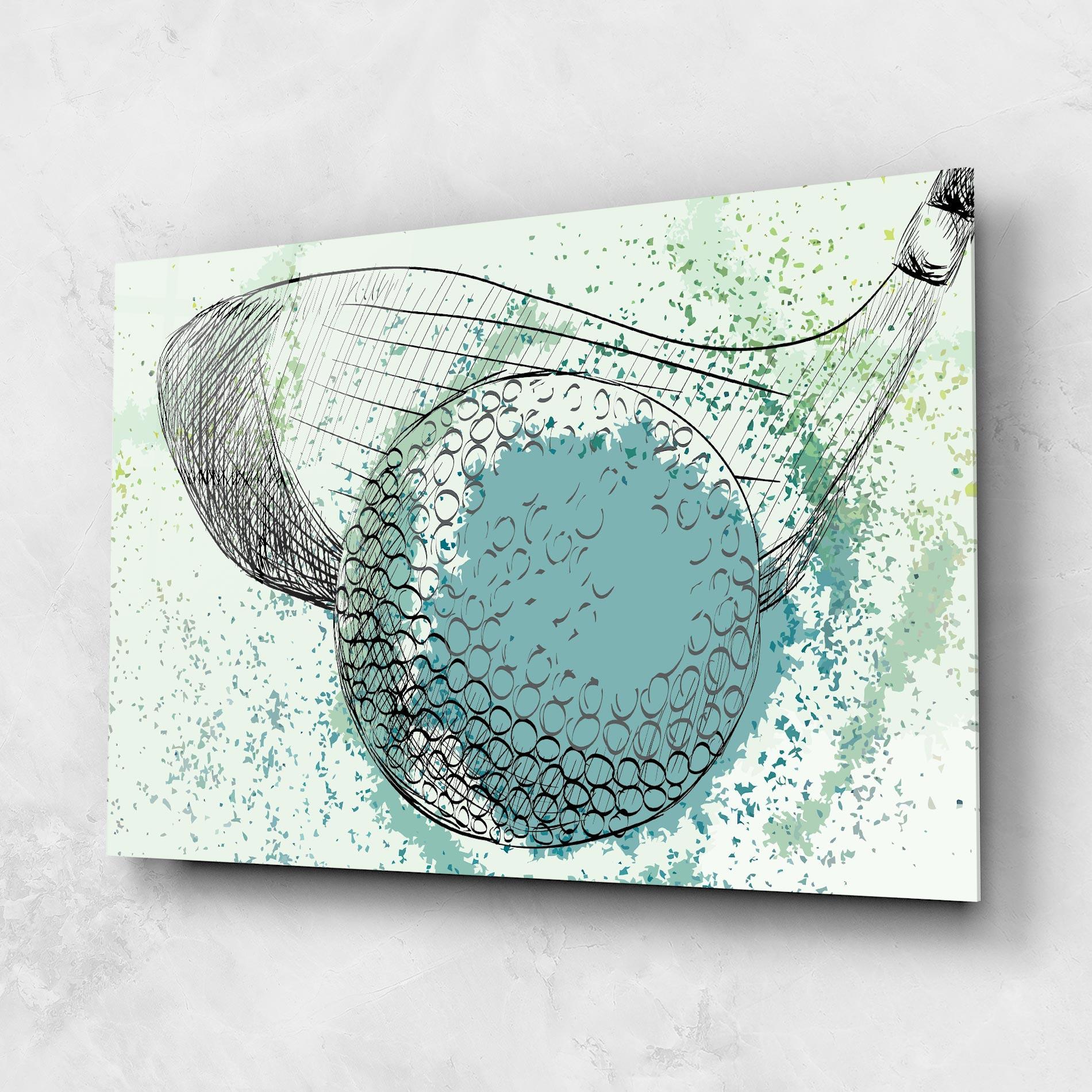 Üvegkép Blue Golf mockup 1