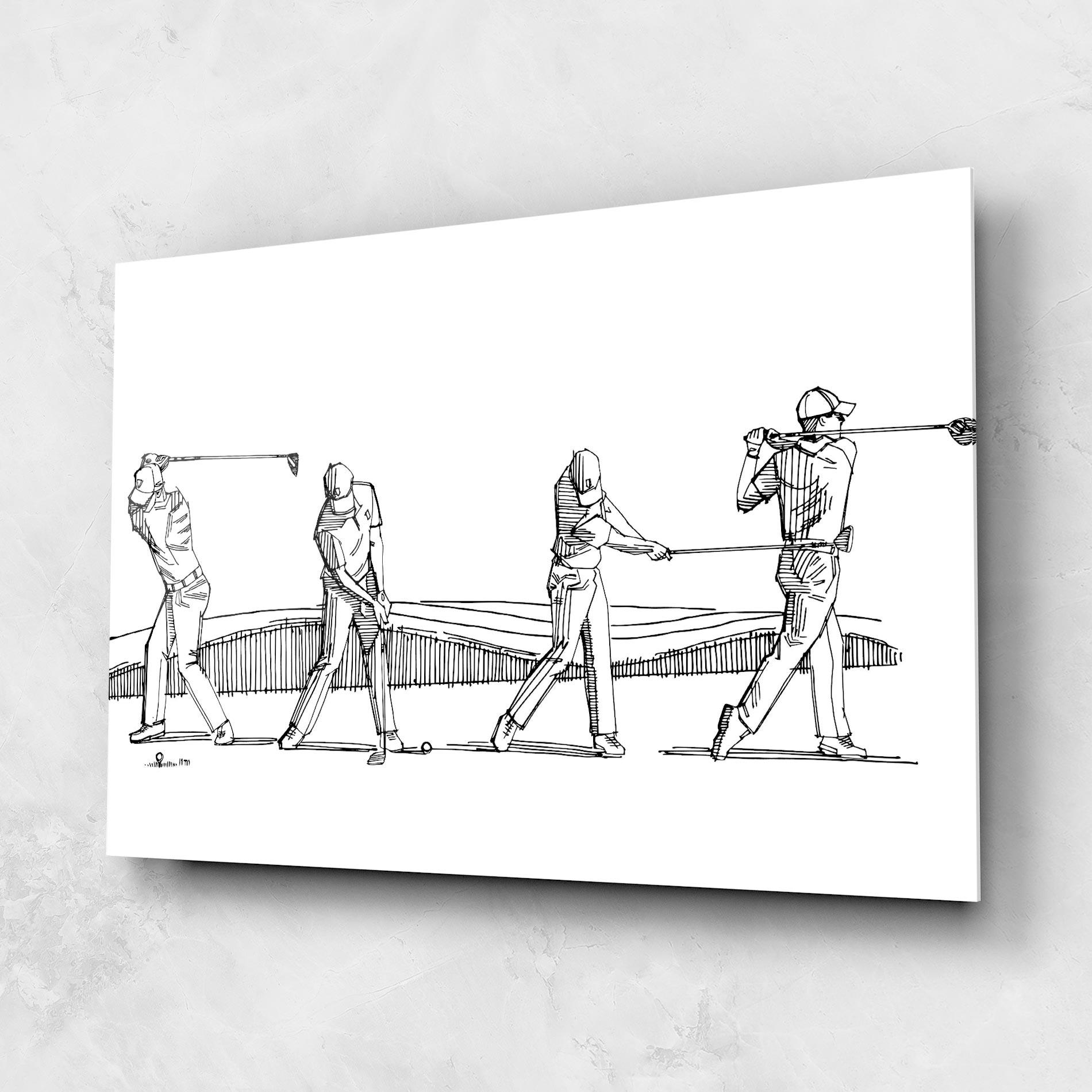 Üvegkép Four Golf mockup 1