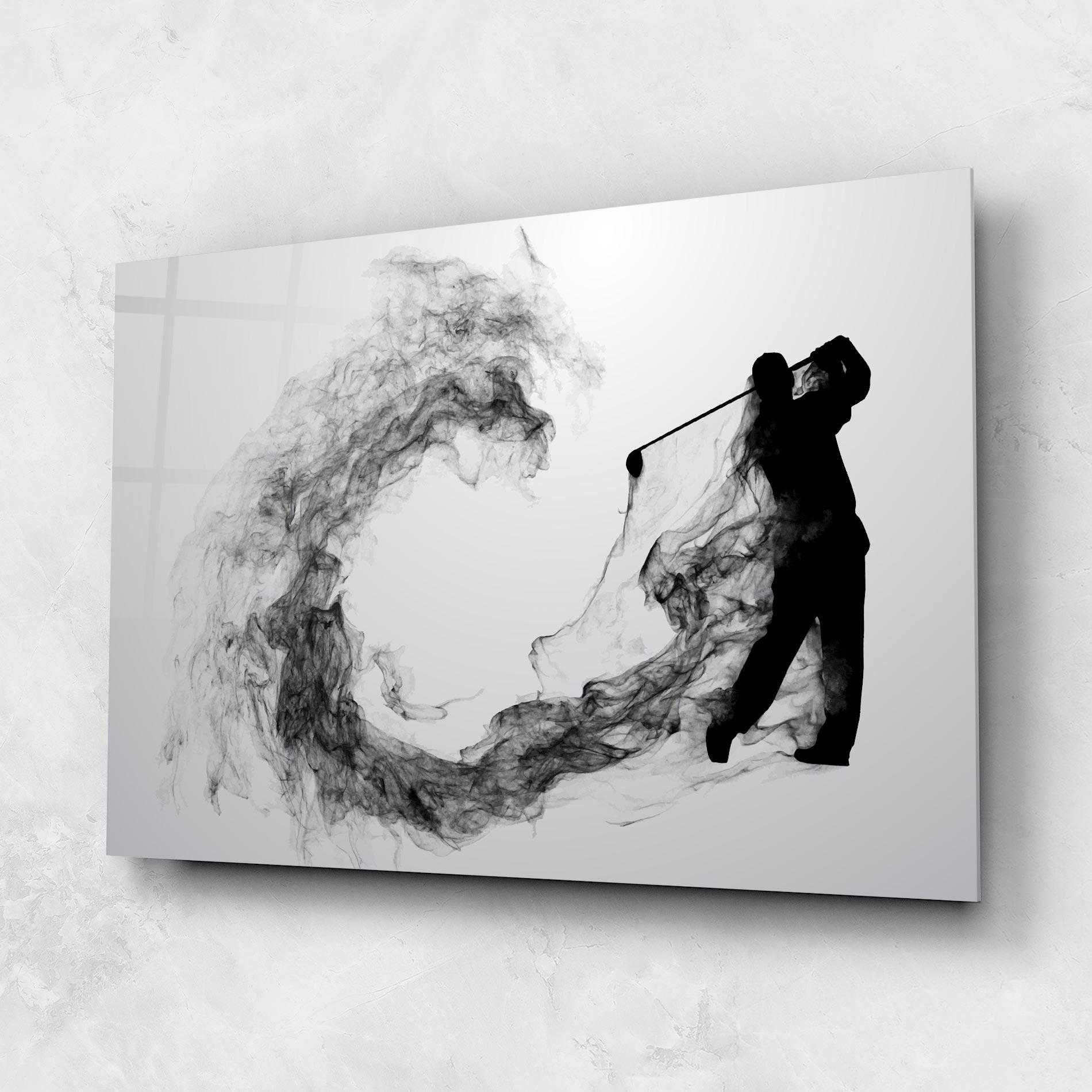 Üvegkép Golf Smoke mockup 1