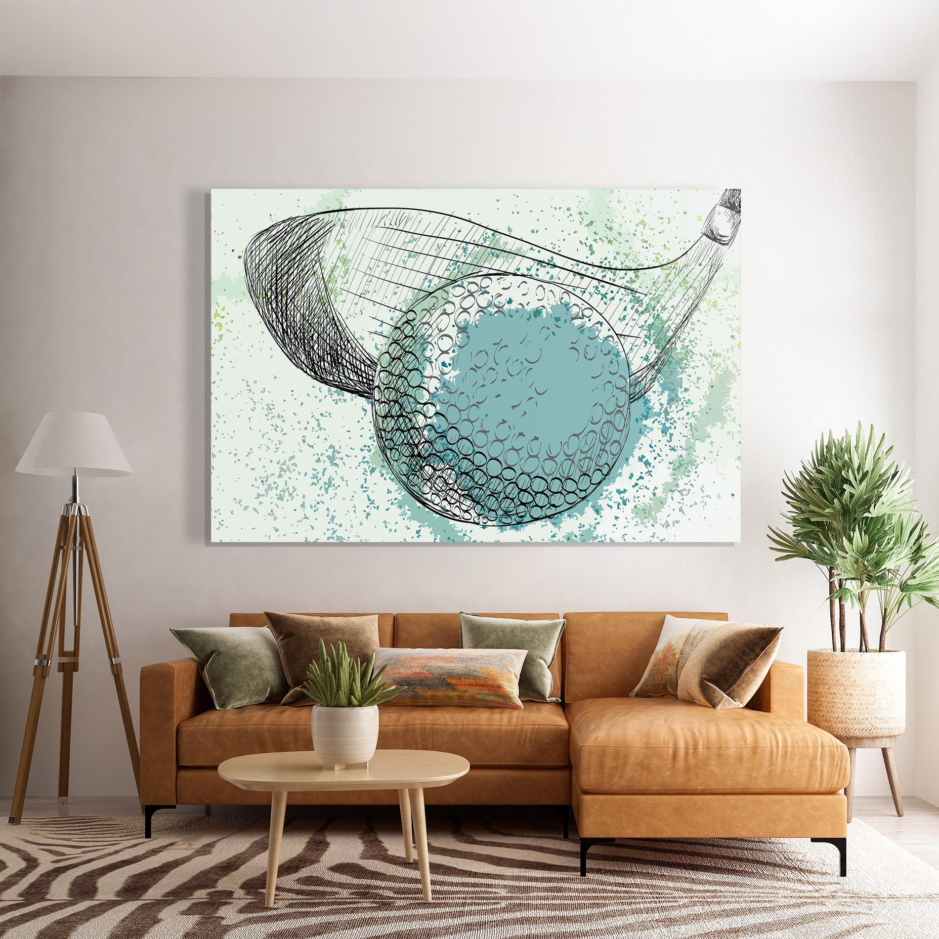 Üvegkép Blue Golf mockup 7