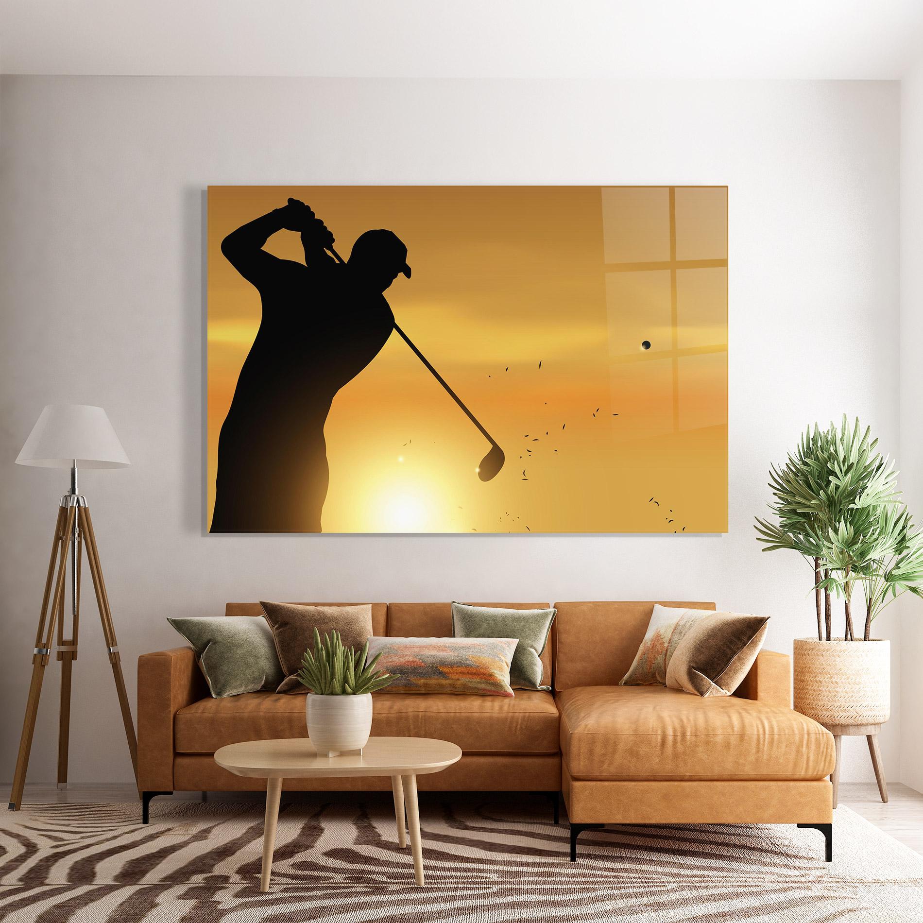 Üvegkép Gold Sunrise mockup 7