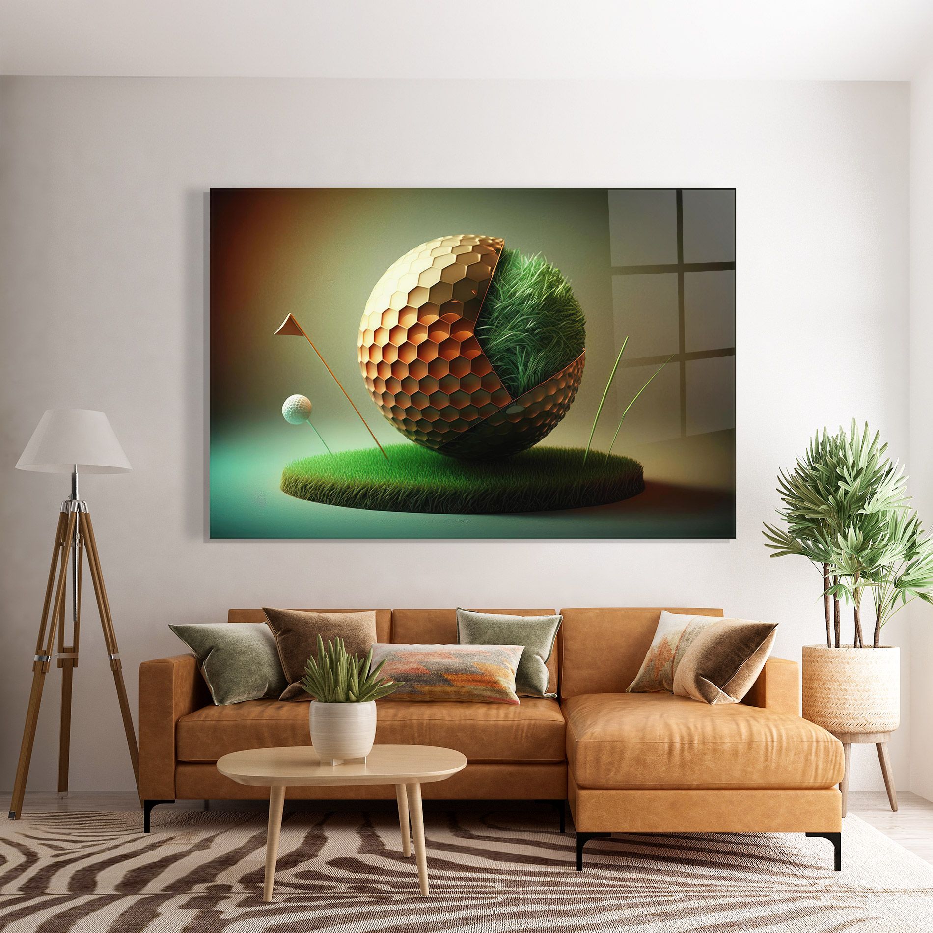 Golf Ball 3d Style mockup 7