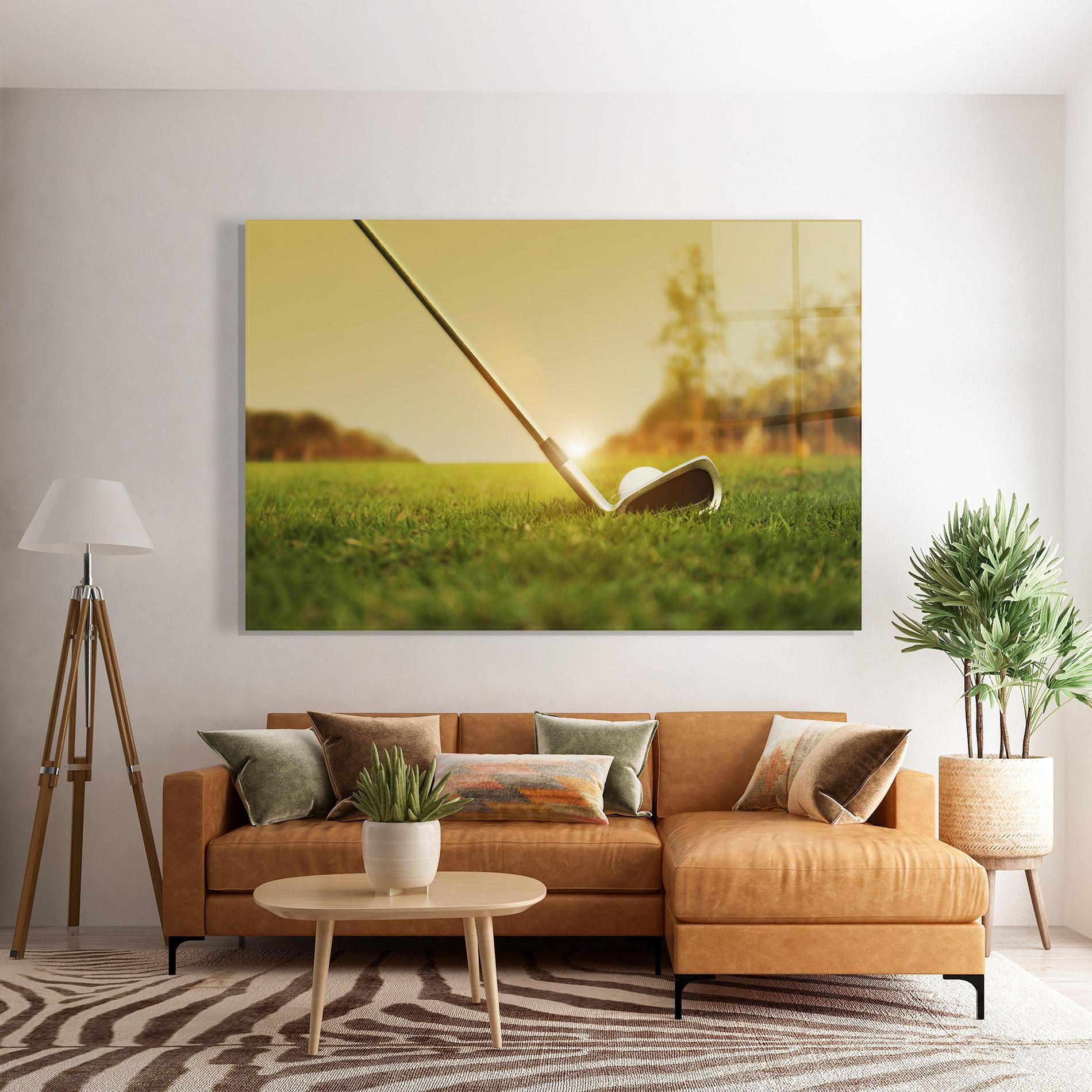 Üvegkép Golf Course mockup 7