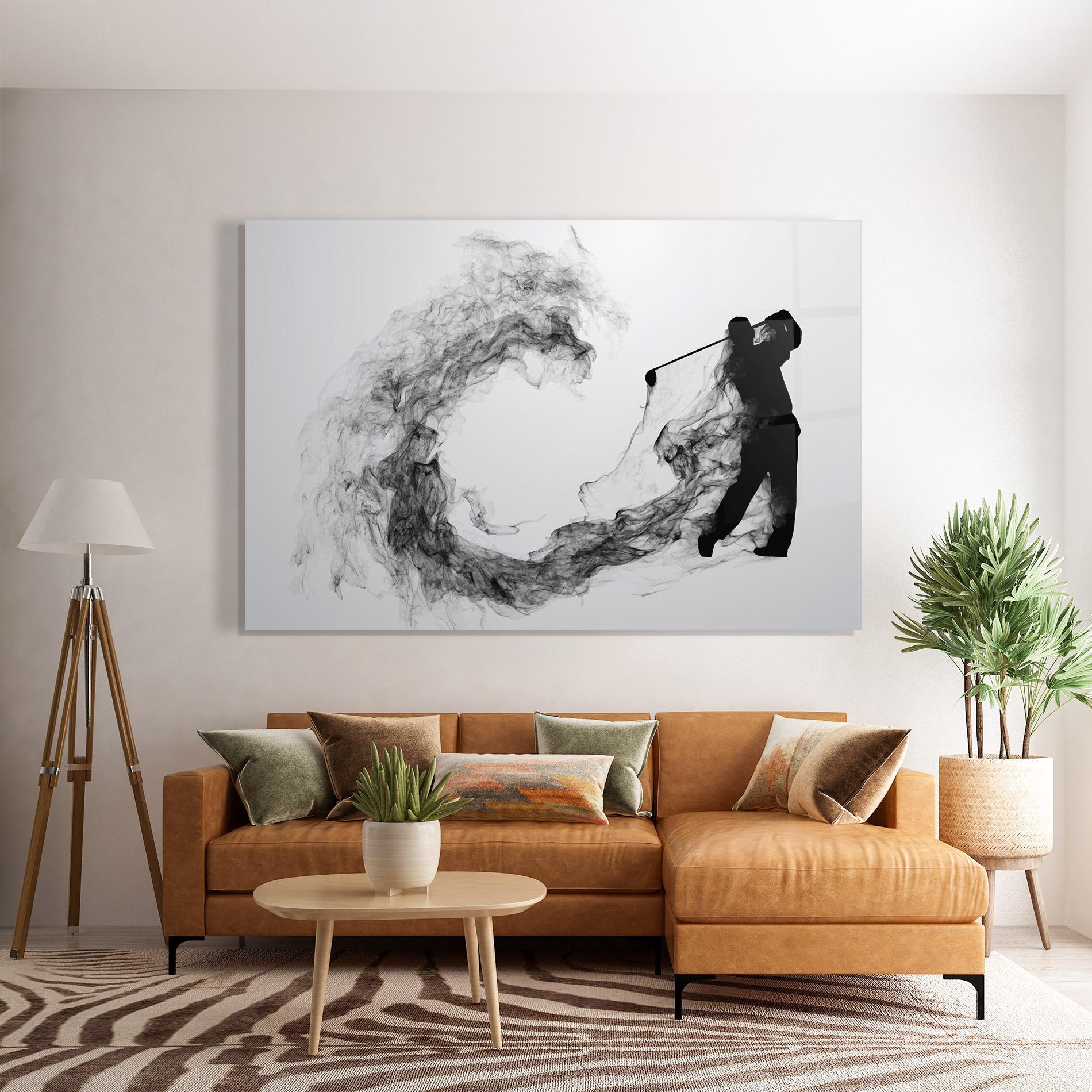 Üvegkép Golf Smoke mockup 7