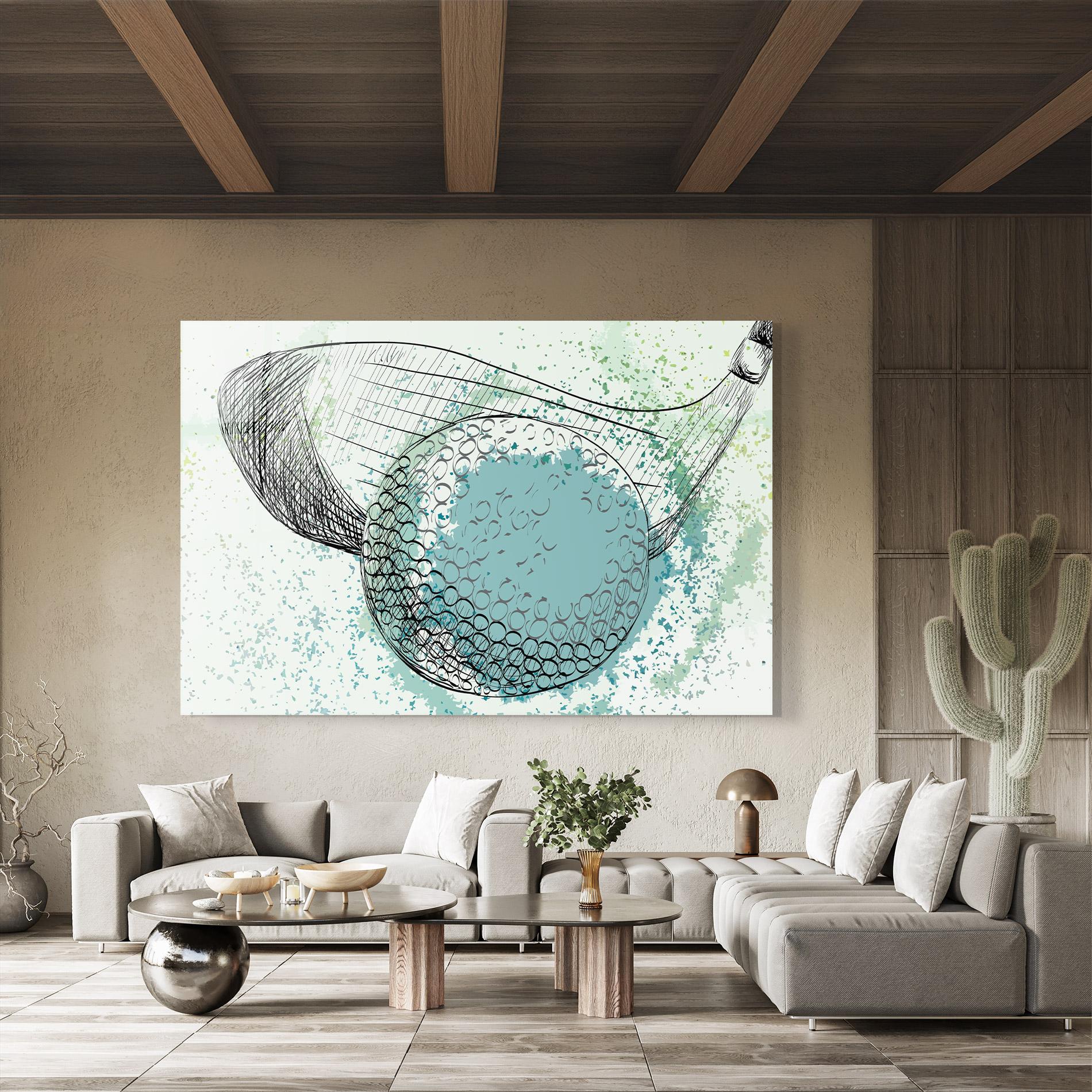 Üvegkép Blue Golf mockup 8