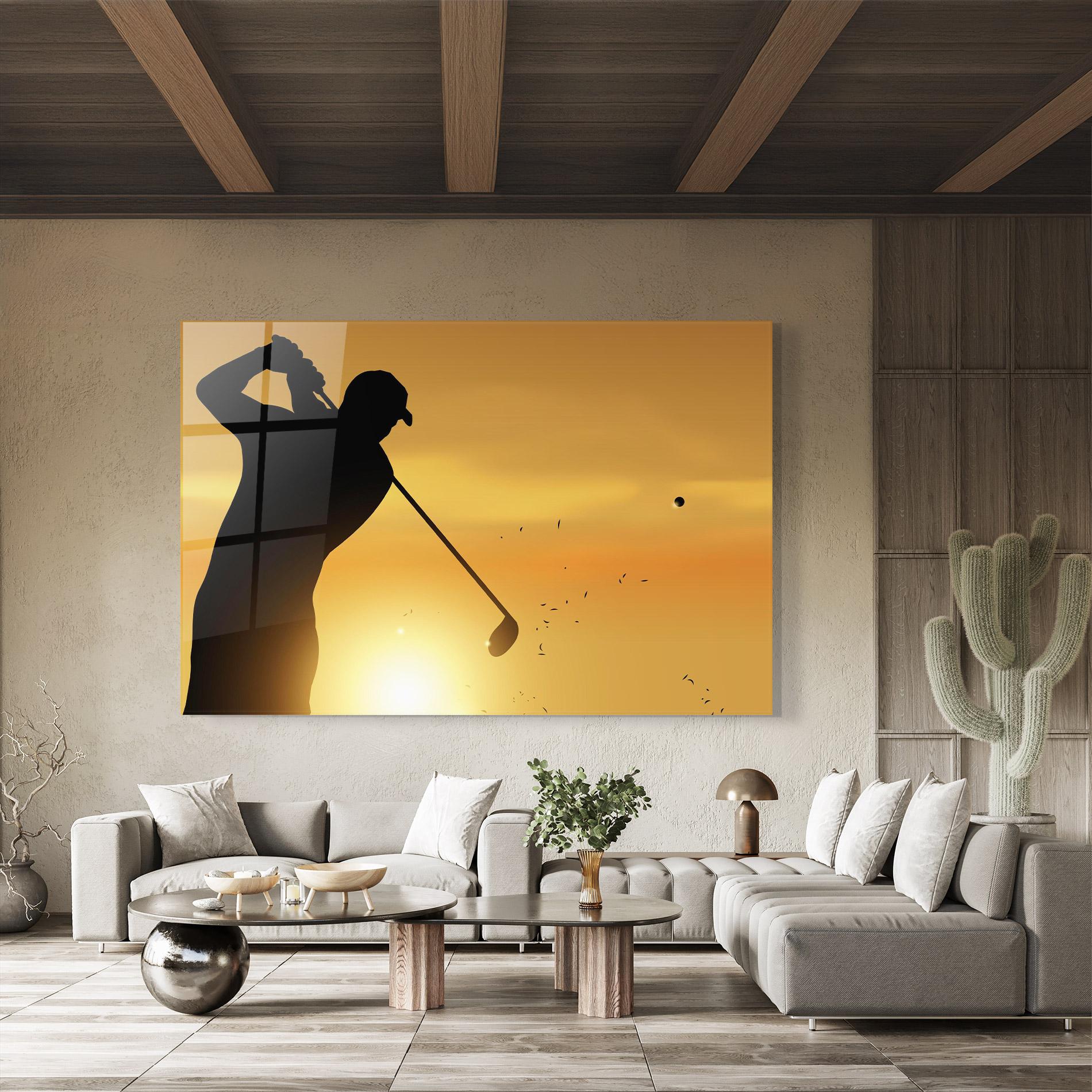 Üvegkép Gold Sunrise mockup 8