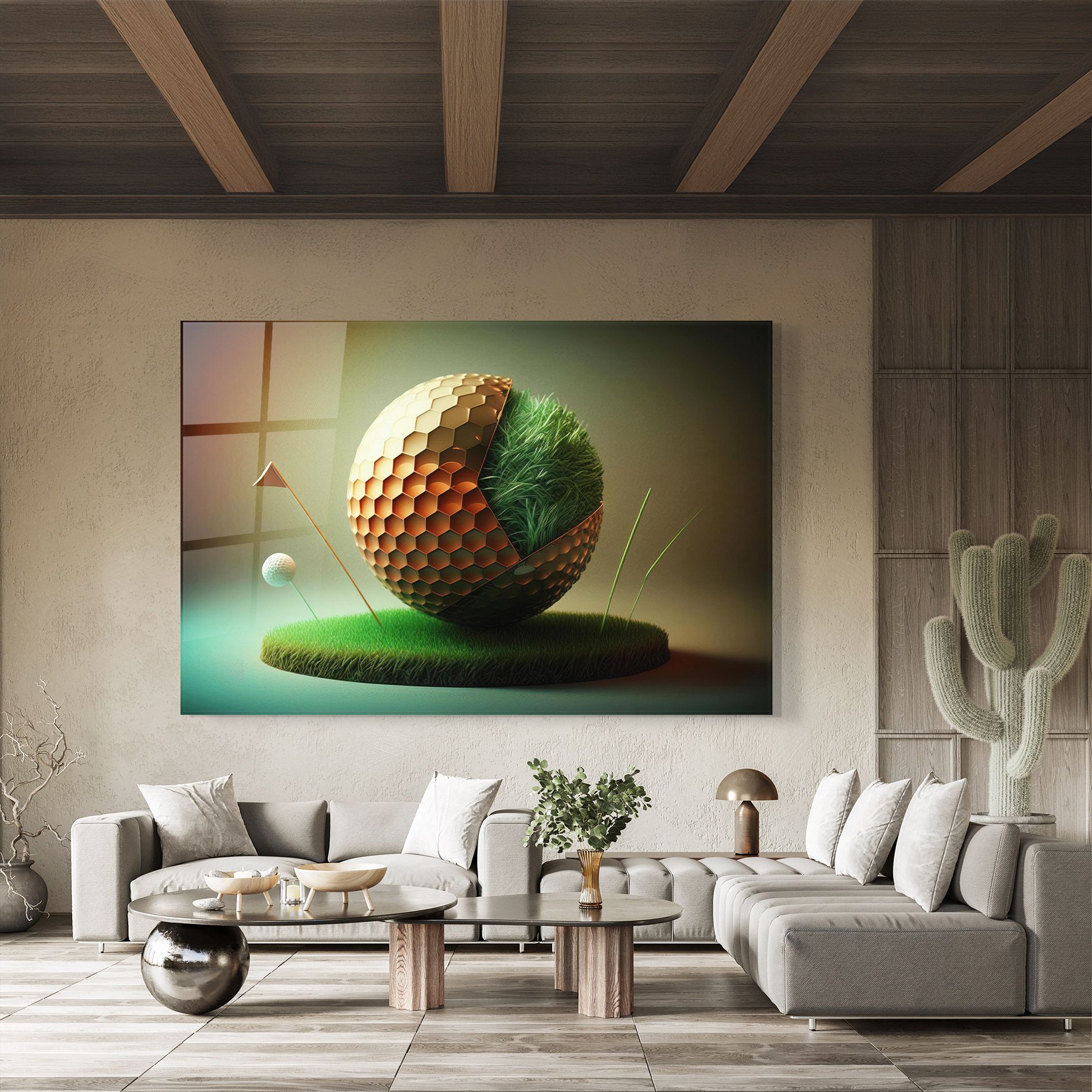 Golf Ball 3d Style mockup 8