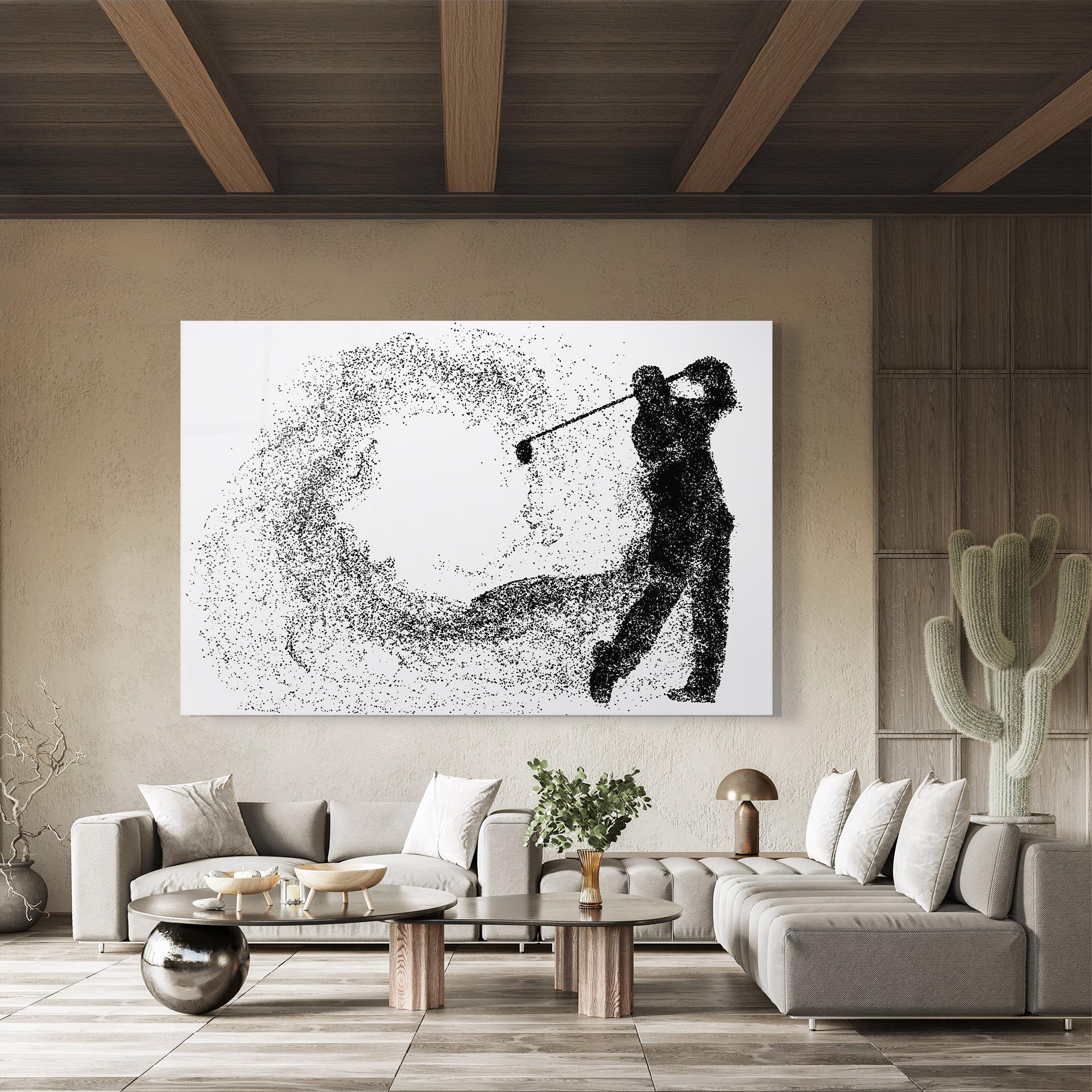 Üvegkép Golf Man mockup 8