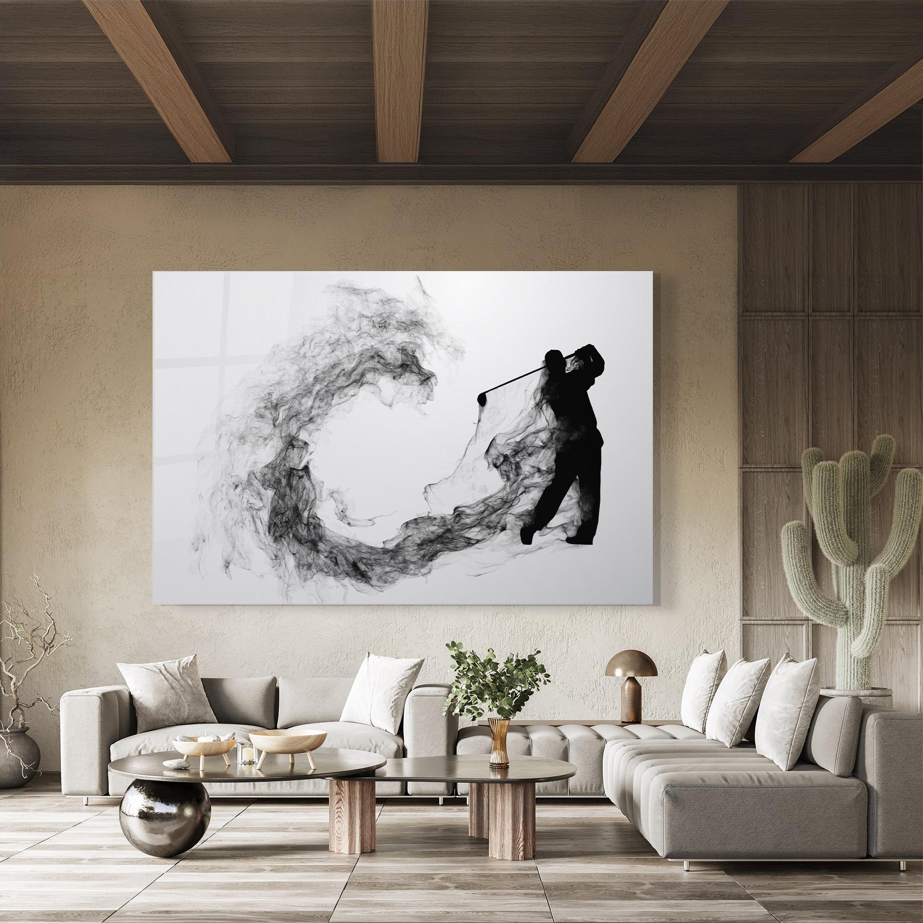 Üvegkép Golf Smoke mockup 8