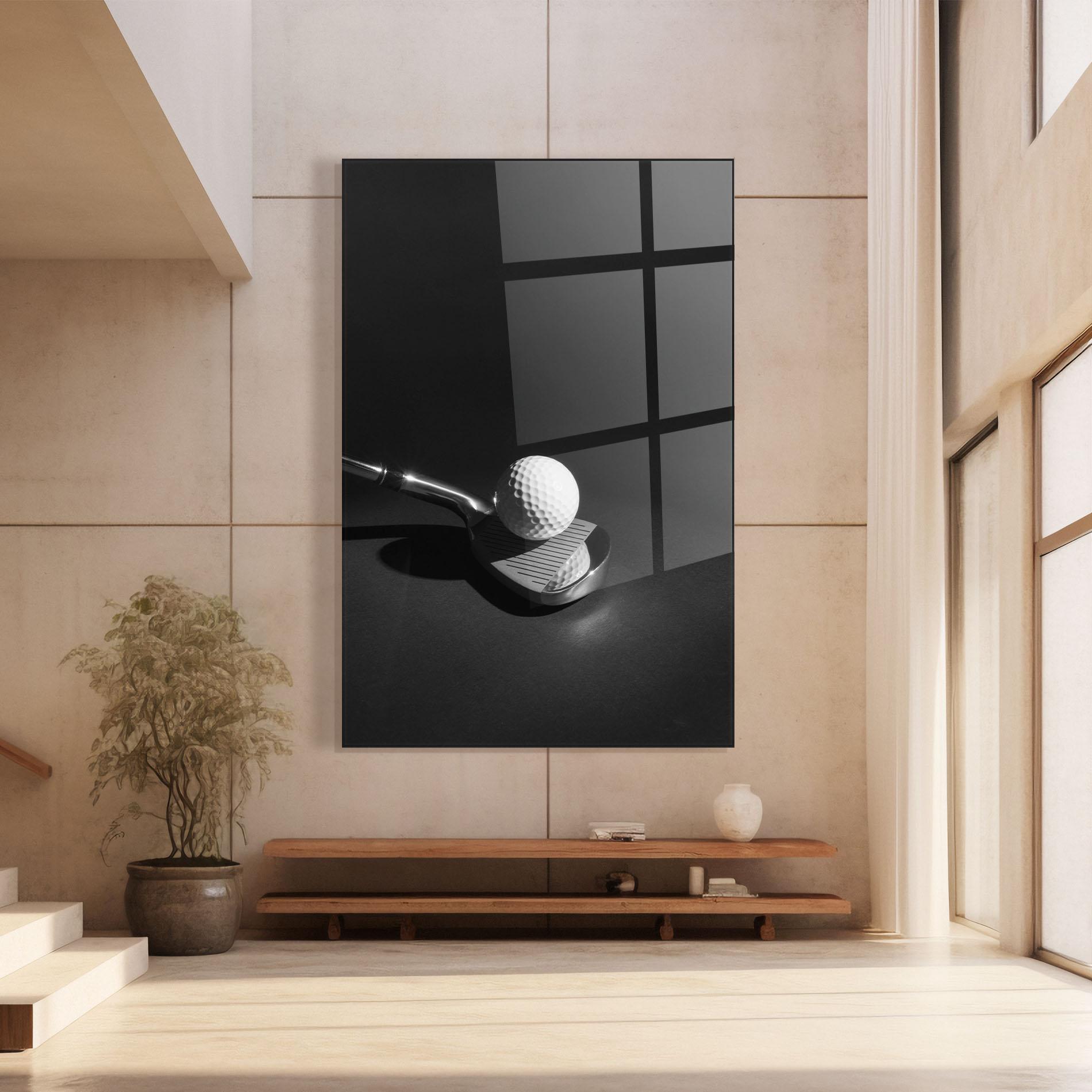 Üvegkép Golf Equipment mockup 8