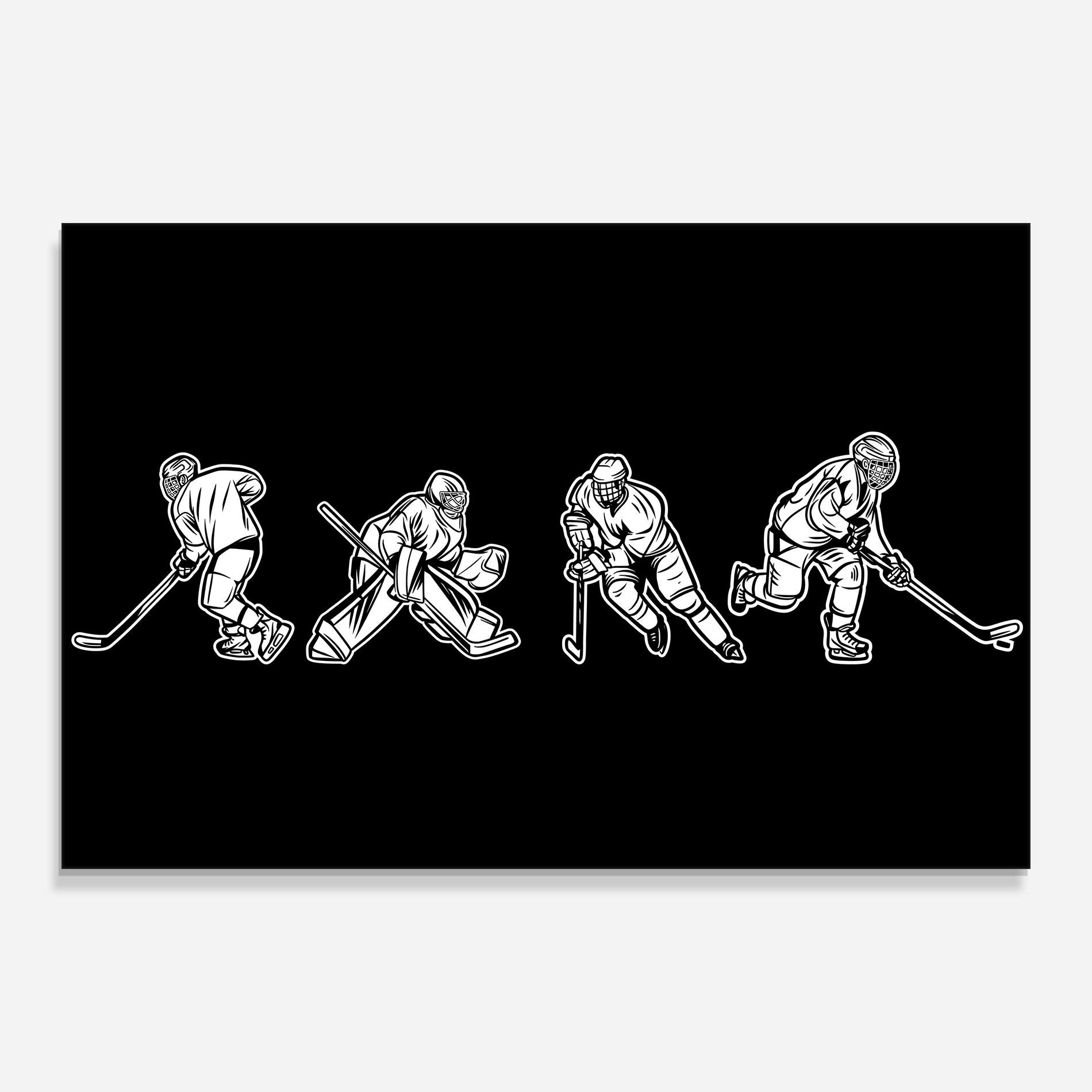 Üvegkép Hockey Four mockup 0