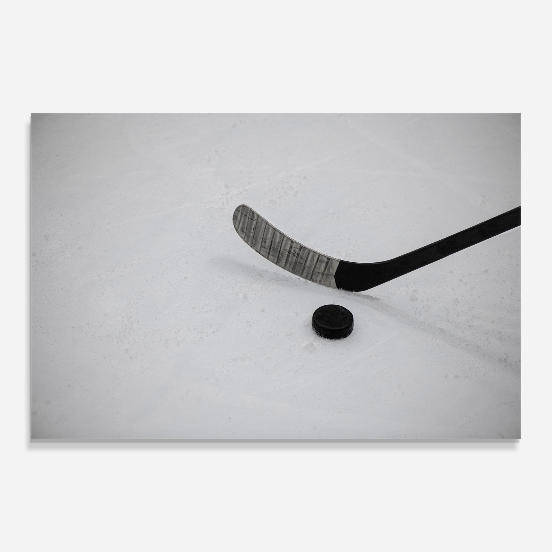 Üvegkép Hockey Puck mockup 0
