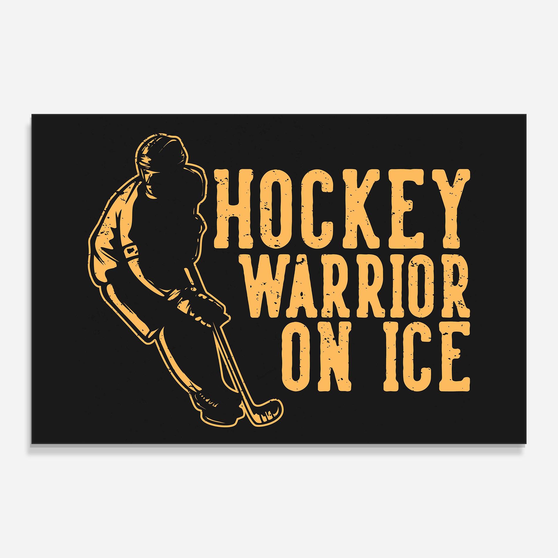 Üvegkép Hockey Worrior mockup 0