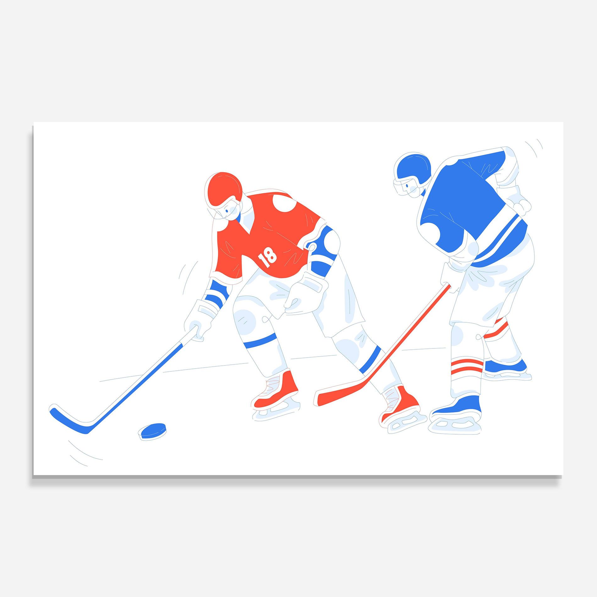 Orange Blue Hockey mockup 0