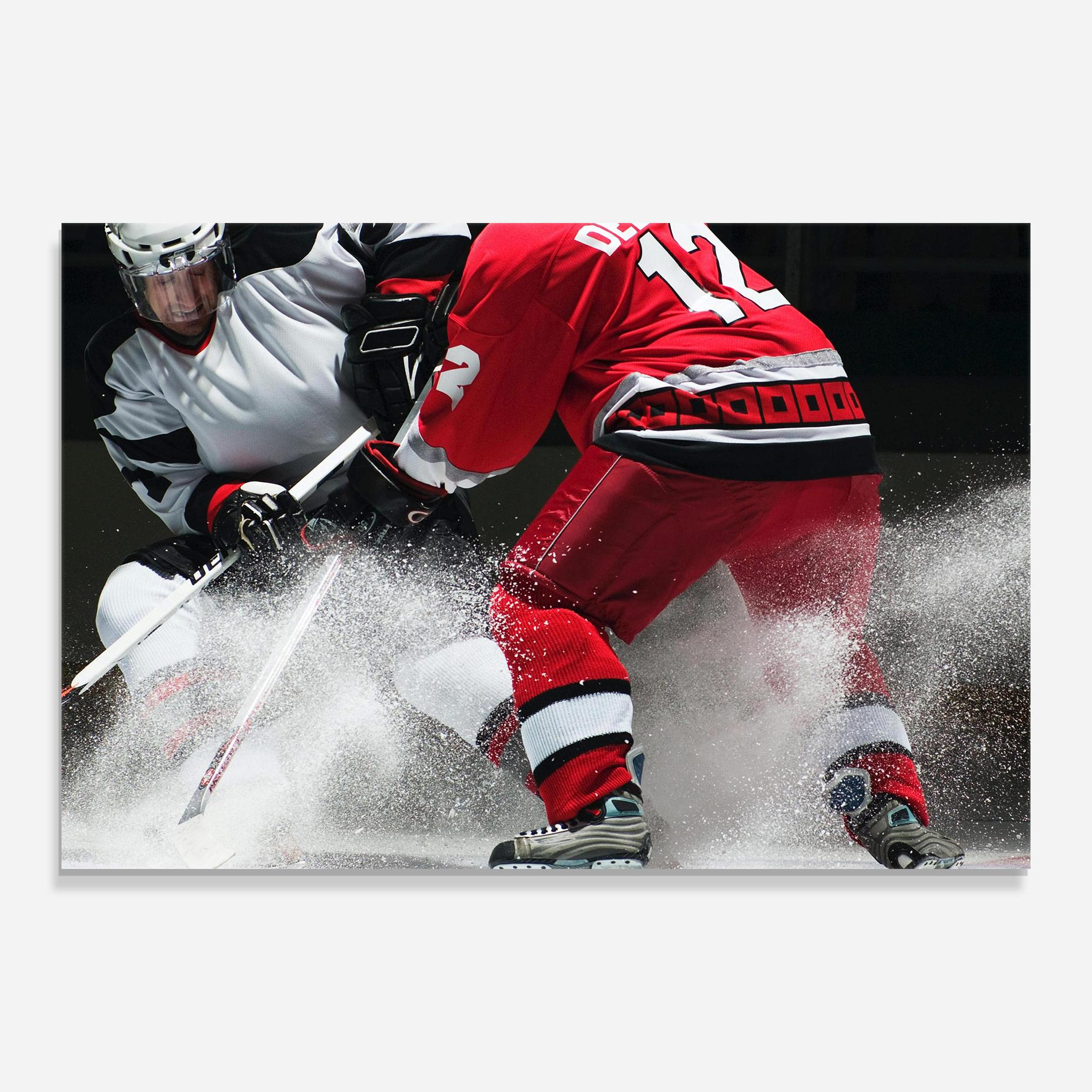 Üvegkép Red Hokey Player mockup 0
