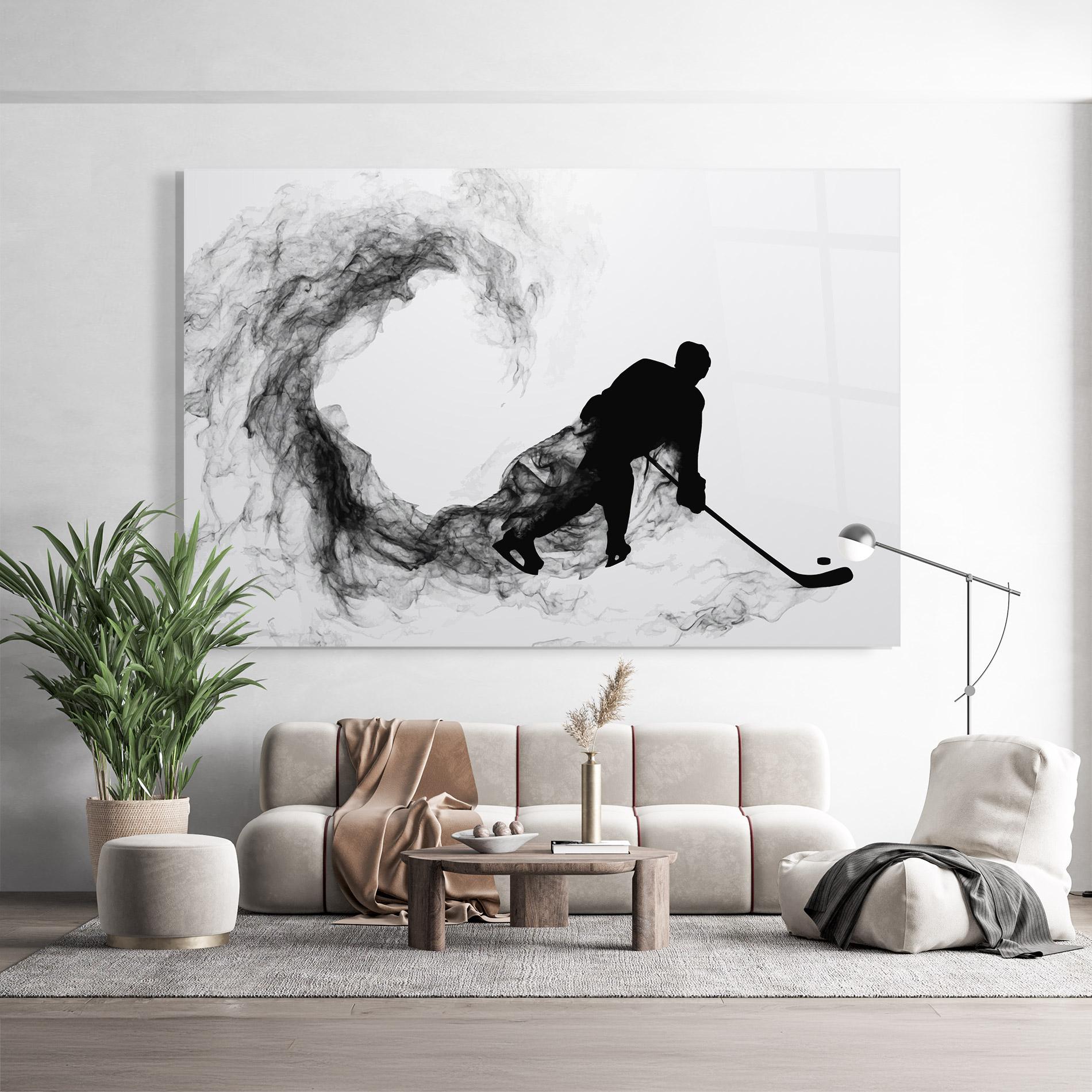 Üvegkép Hockey Smoke mockup 9