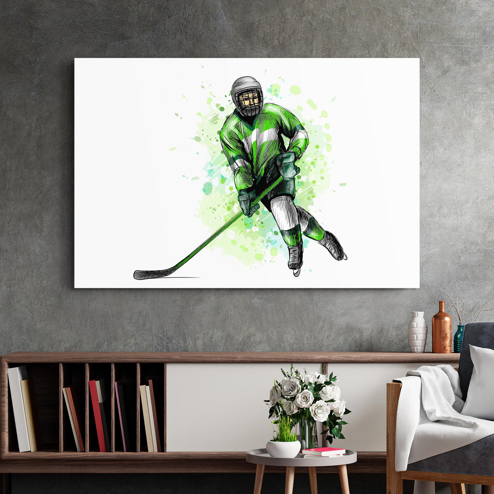 Üvegkép Green Hockey mockup 2