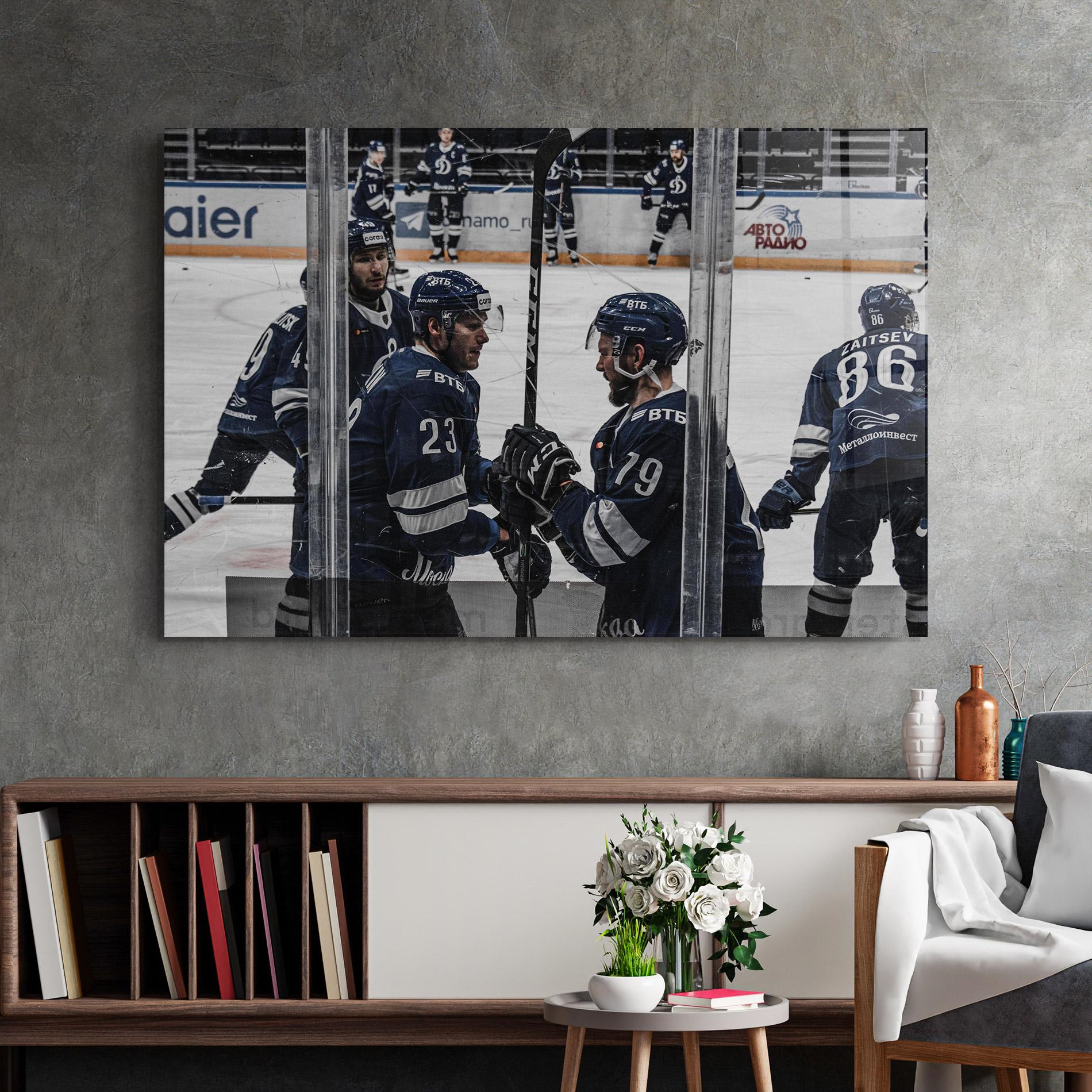 Üvegkép Hockey Players mockup 2
