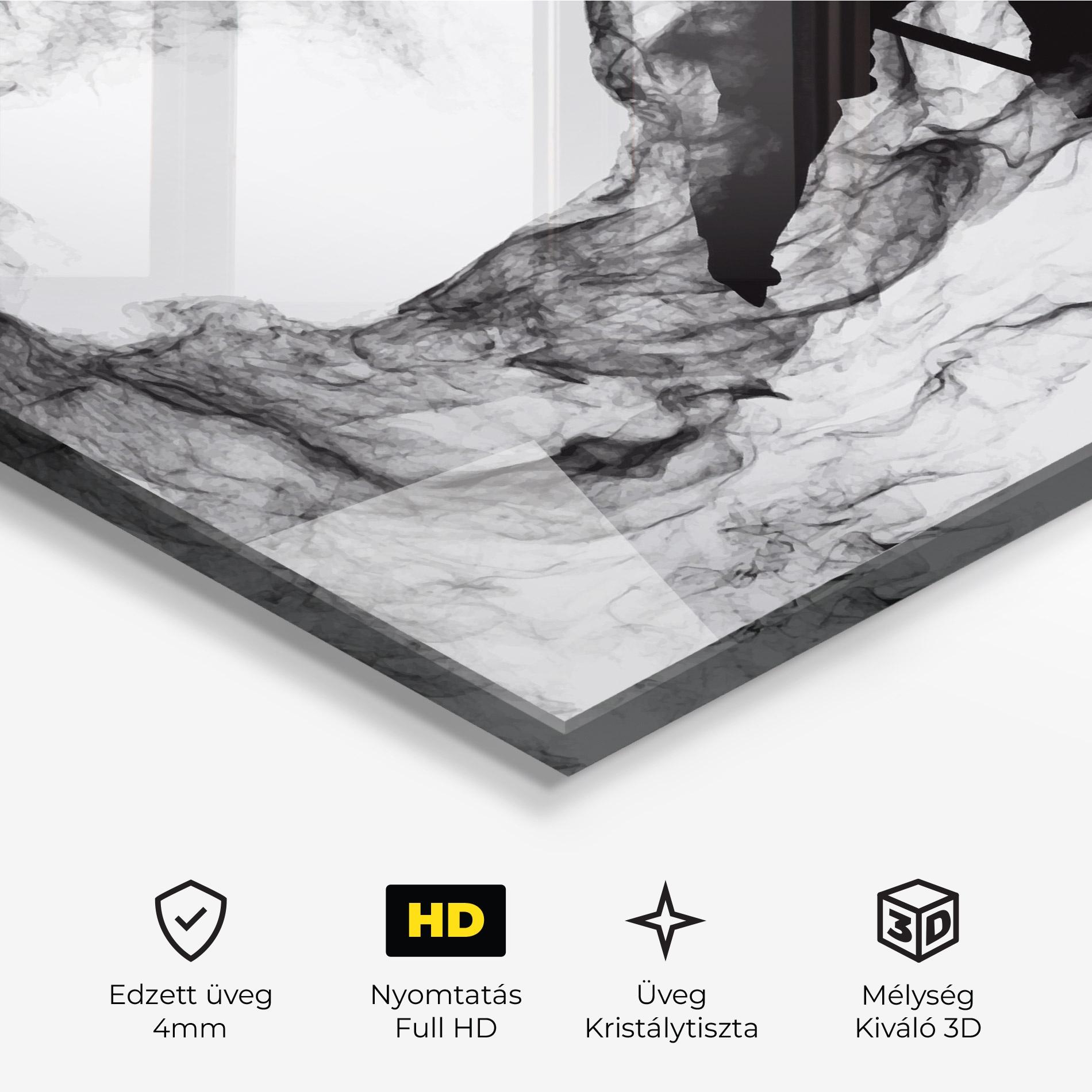 Üvegkép Black Smoke Hockey mockup 3