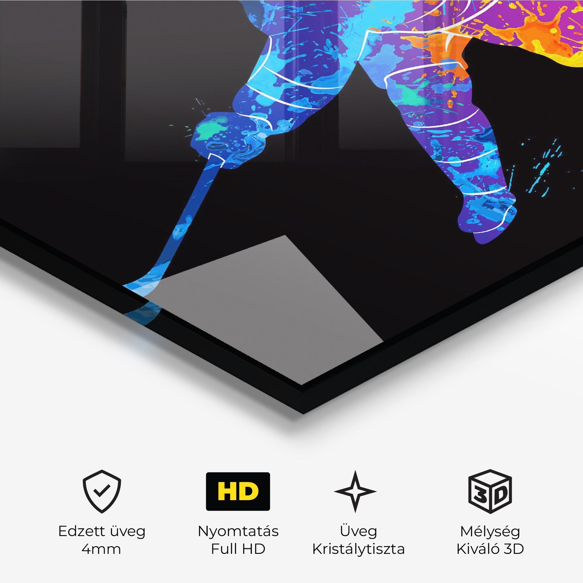 Üvegkép Color Mix Art mockup 3