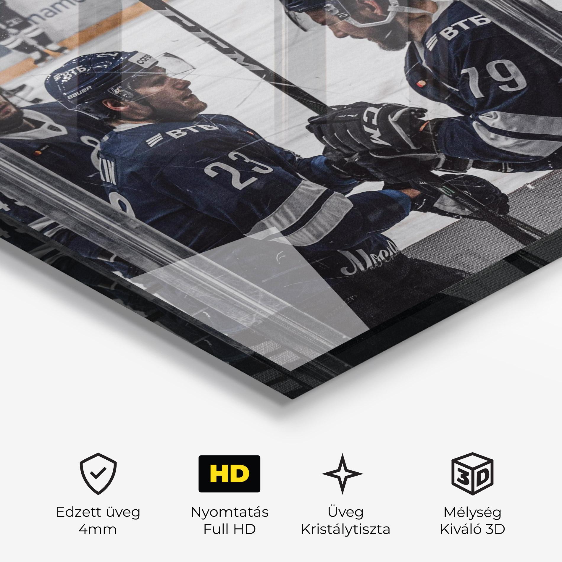 Üvegkép Hockey Players mockup 3