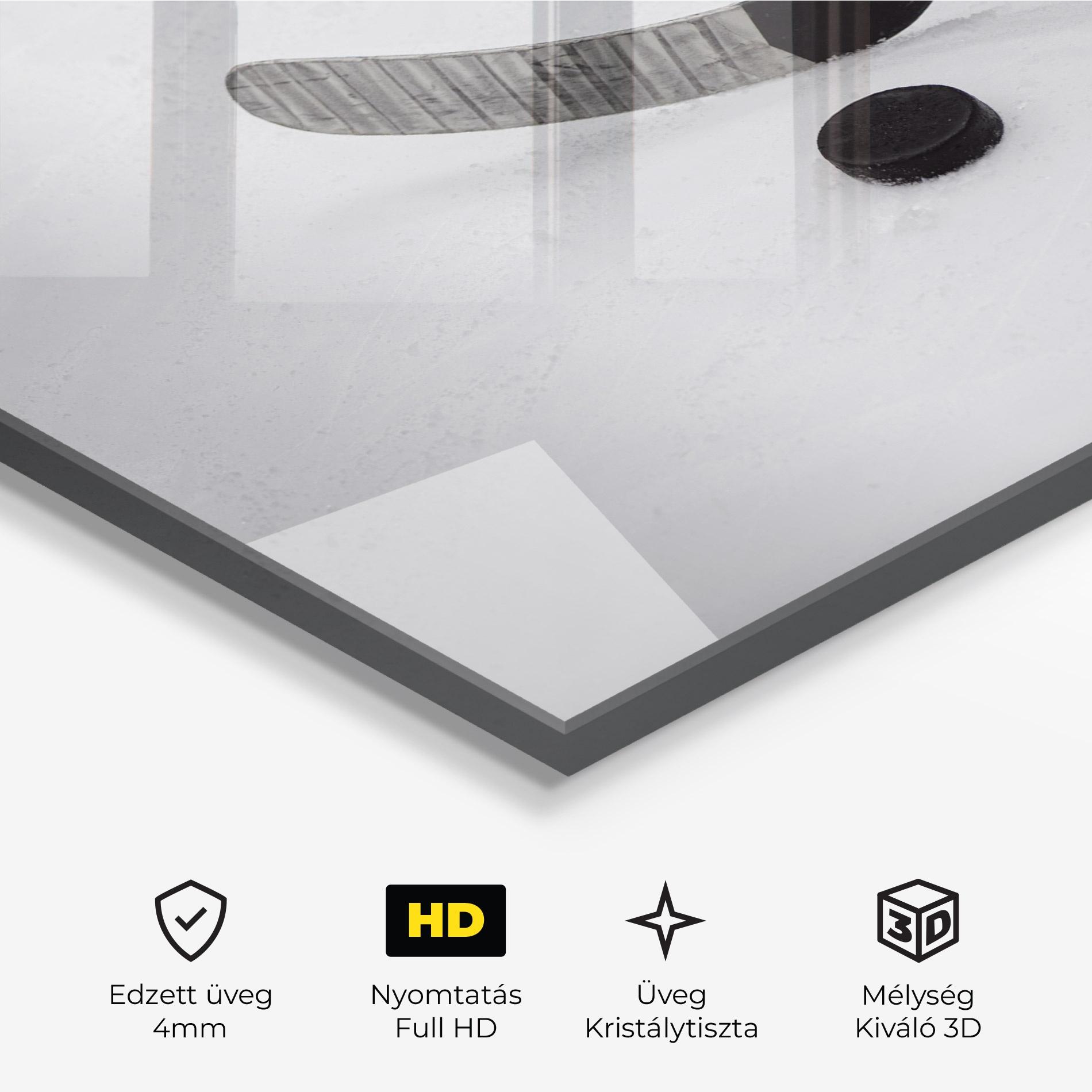 Üvegkép Hockey Puck mockup 3