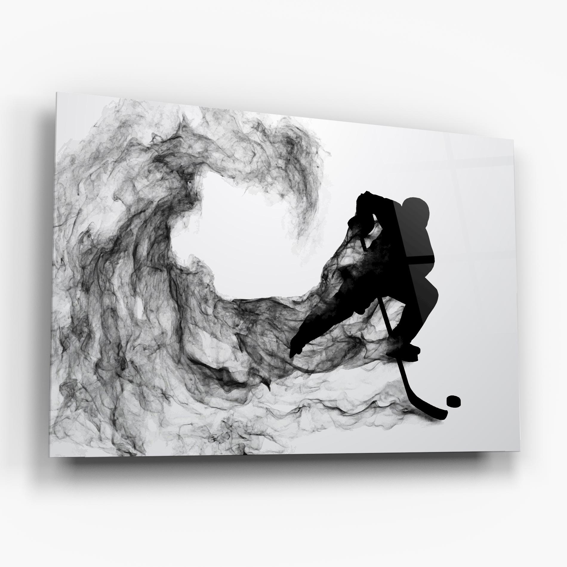 Üvegkép Black Smoke Hockey mockup 6