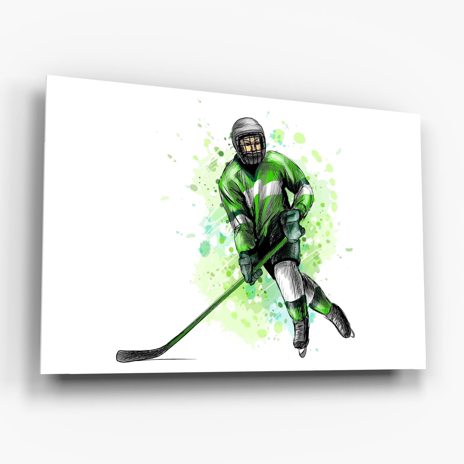 Üvegkép Green Hockey mockup 6